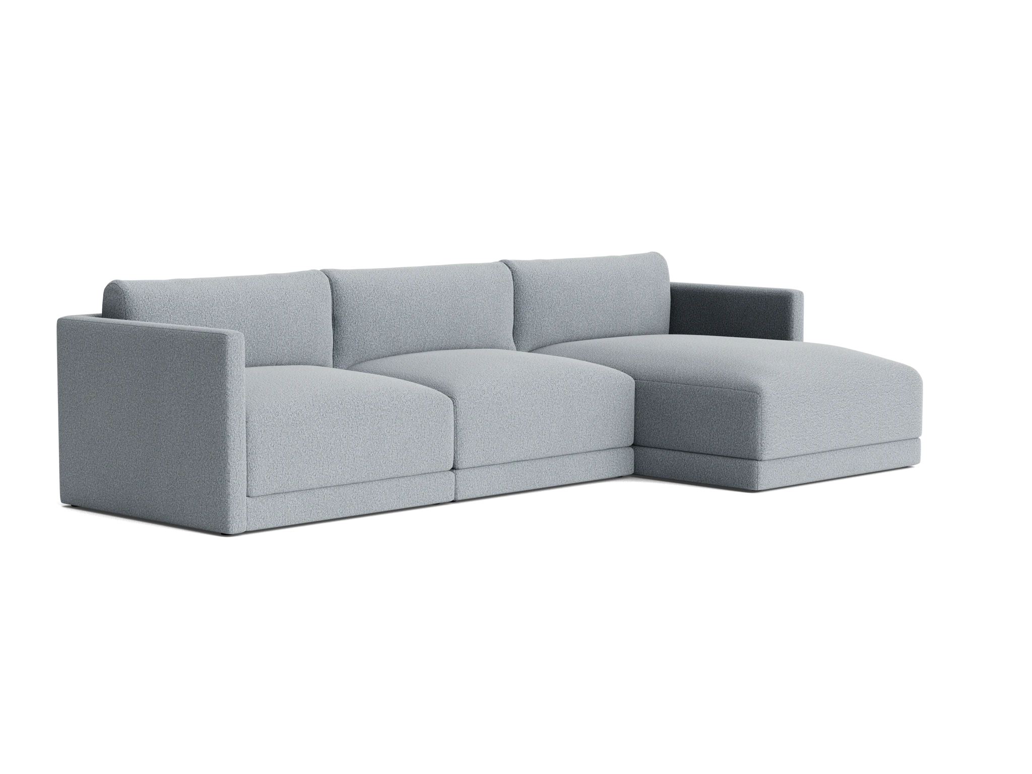 maurice modular chaise sectional synergy pewter