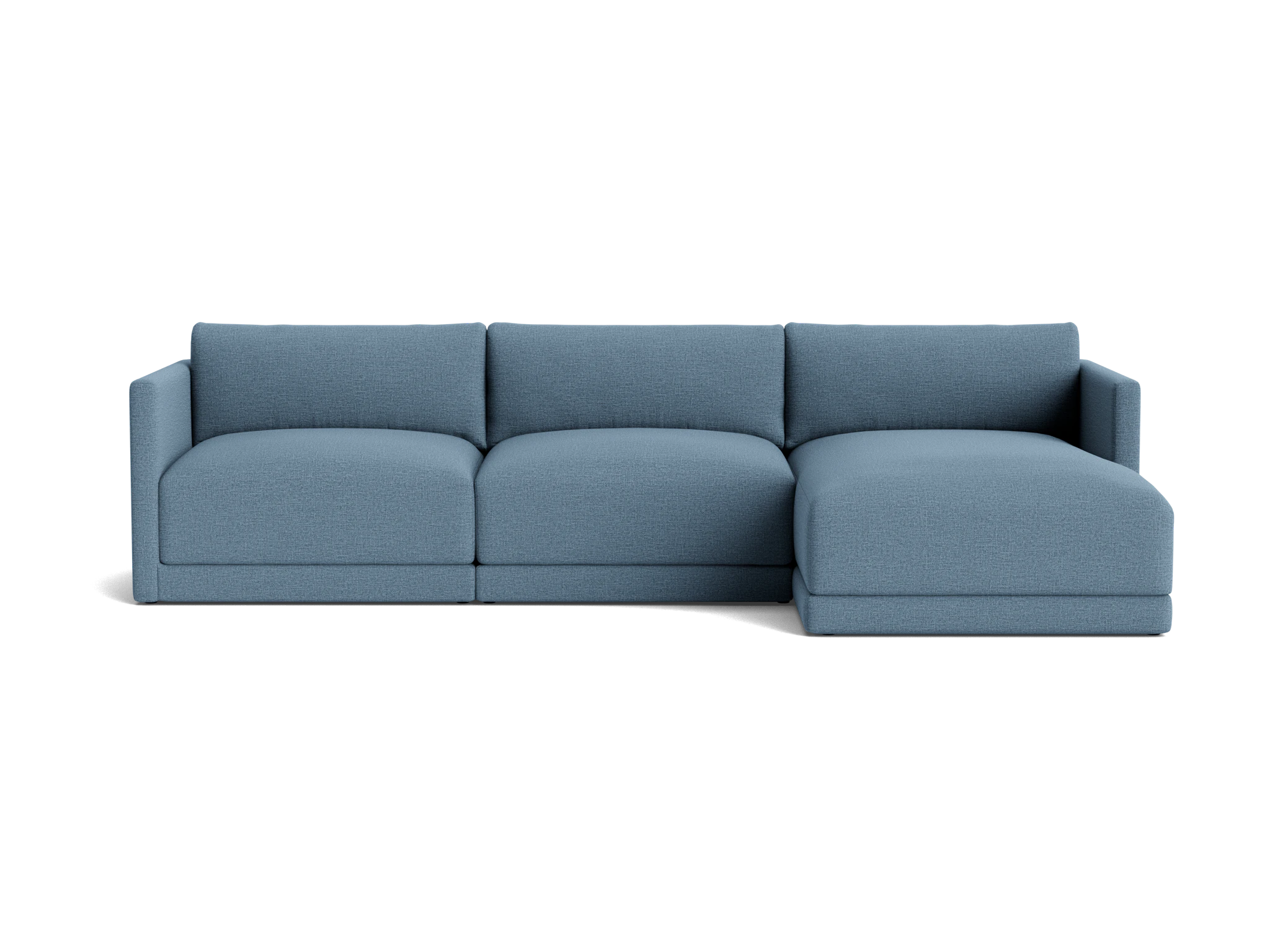maurice modular chaise sectional milo french blue