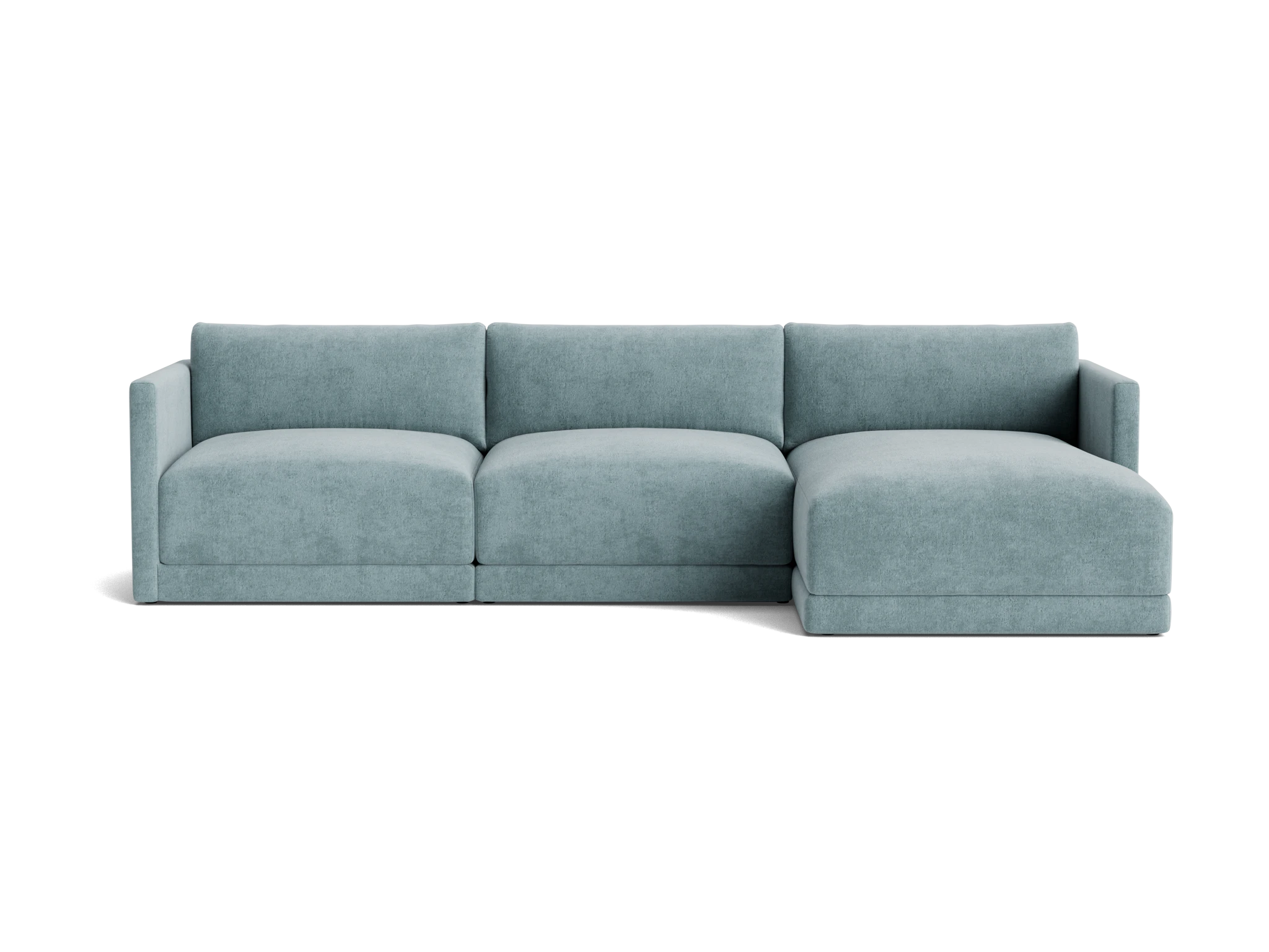 maurice modular chaise sectional plush mist