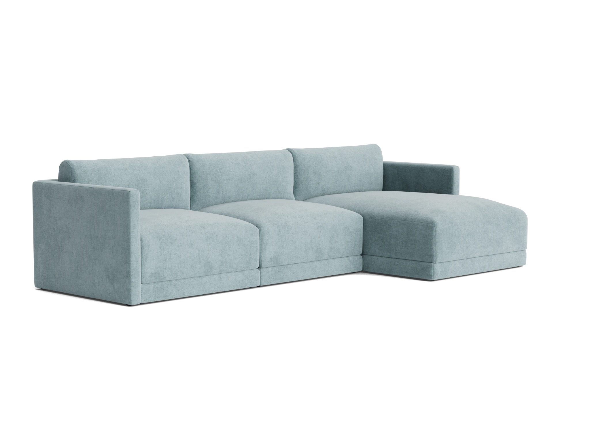 maurice modular chaise sectional plush mist