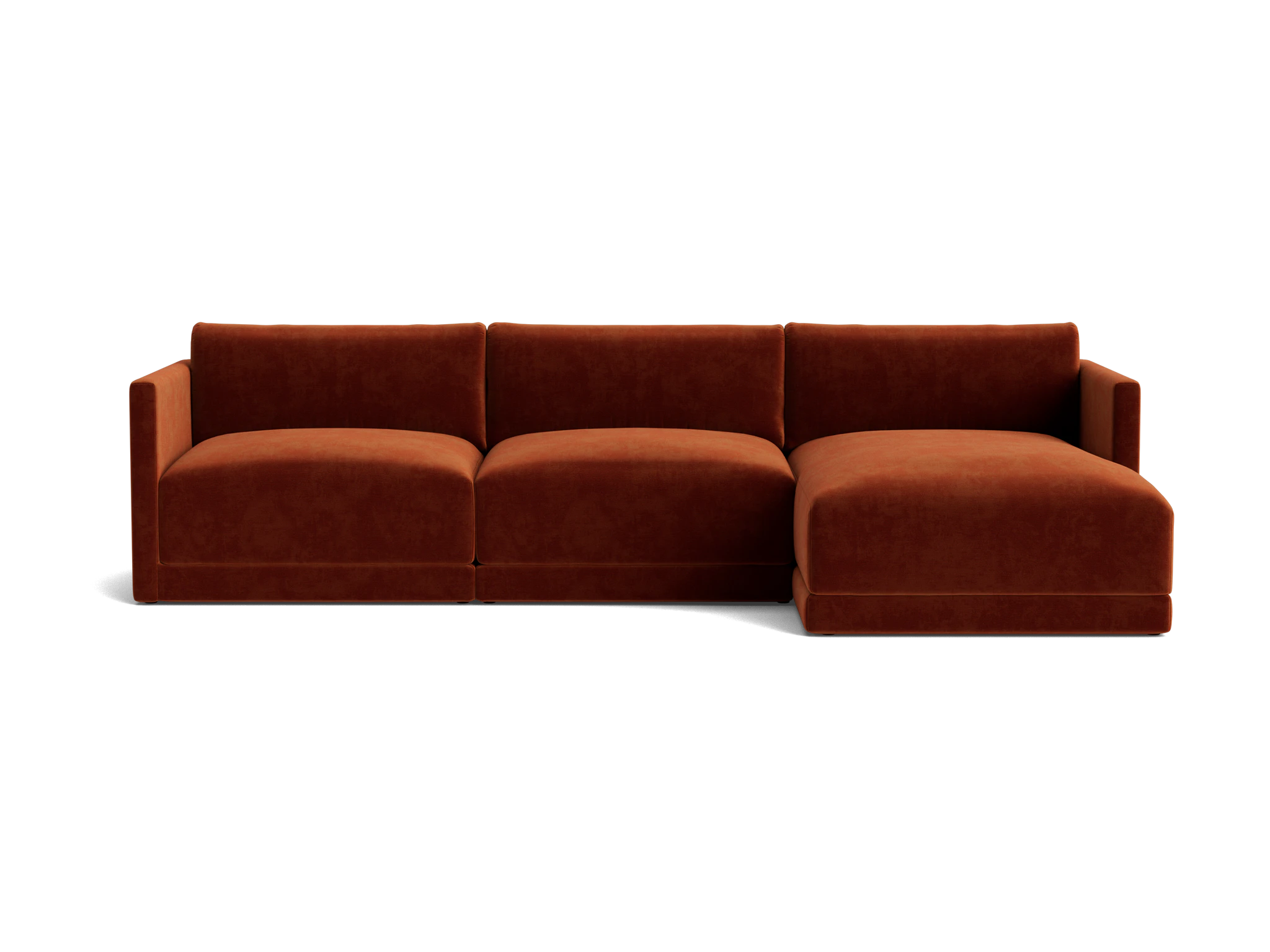 maurice modular chaise sectional harper cinnamon