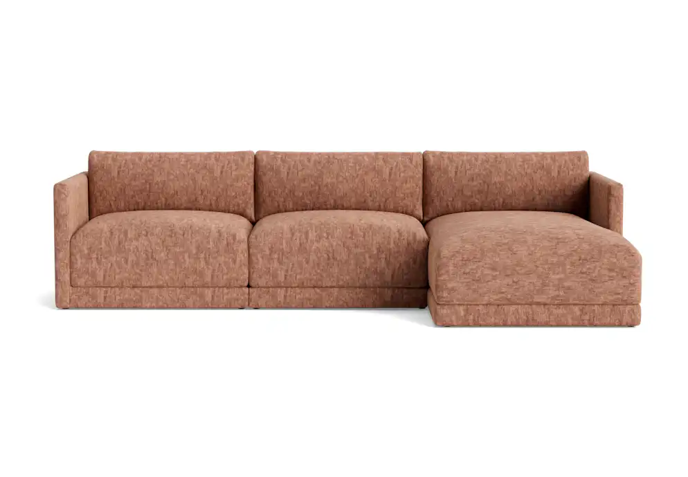 maurice modular chaise sectional crave pantone mocha mousse