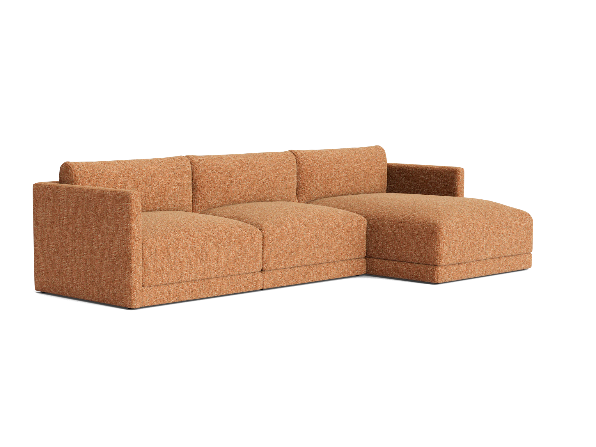 maurice modular chaise sectional bungalow pantone glazed ginger
