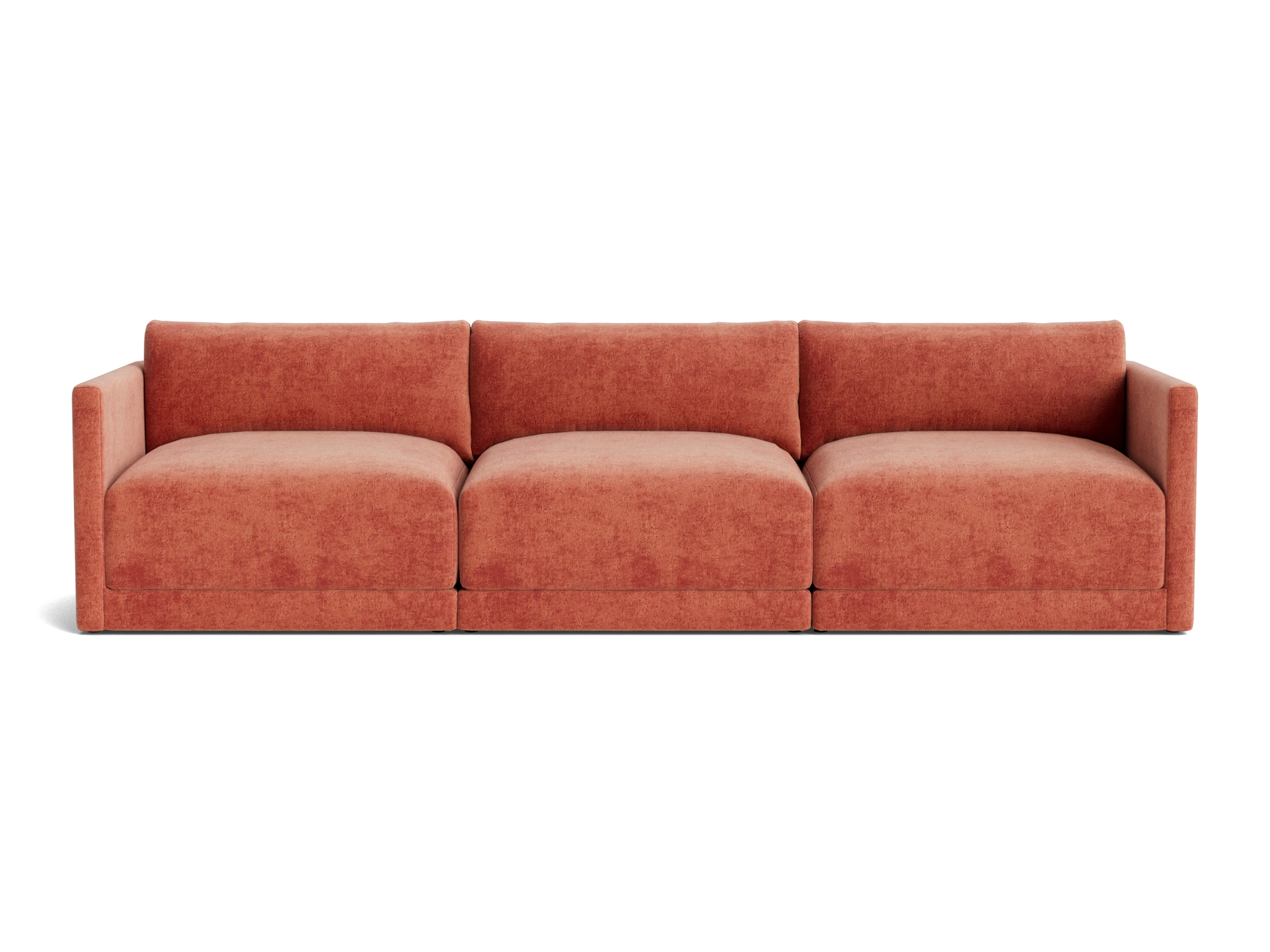 maurice modular sofa plush terra rose