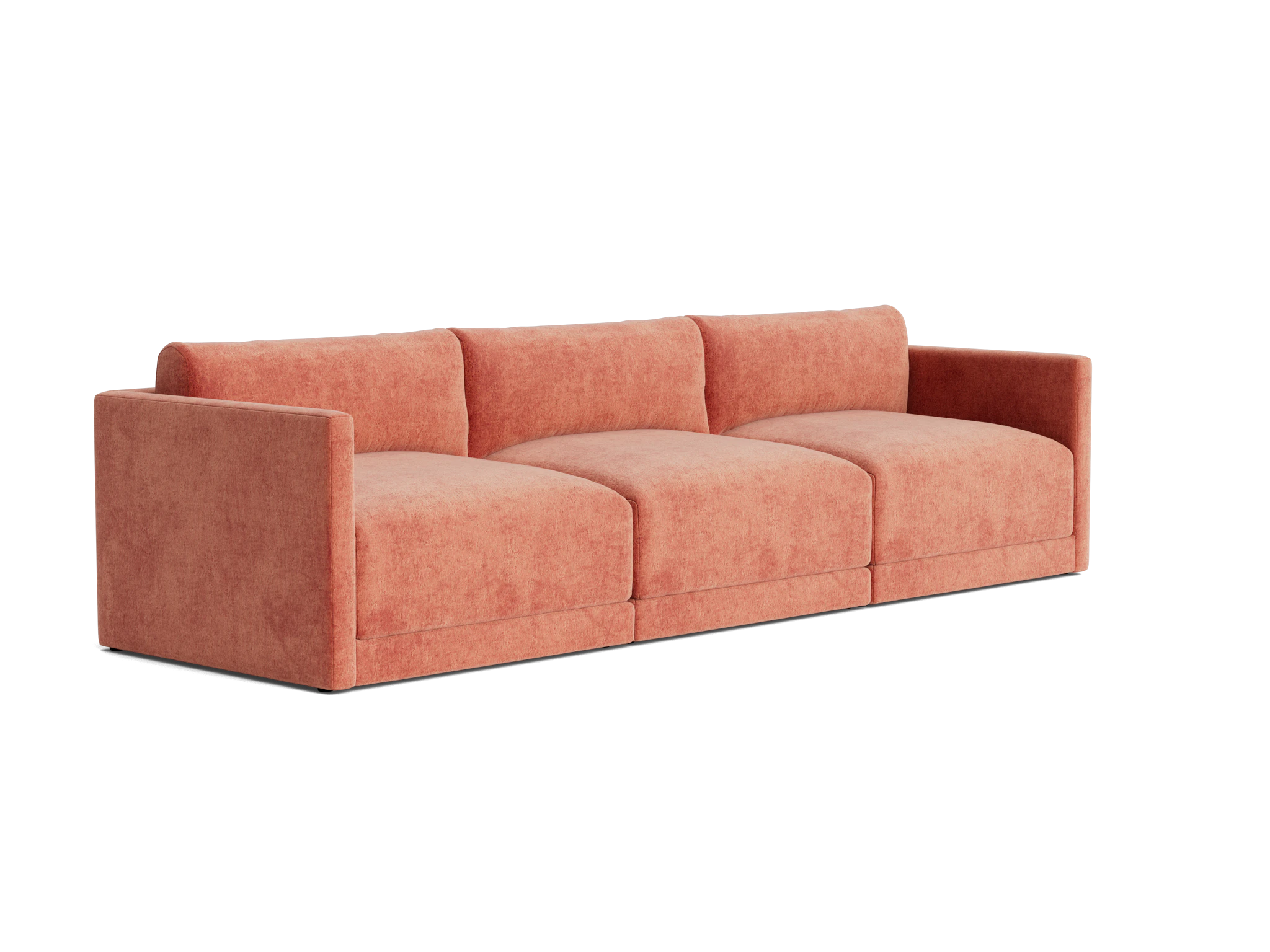 maurice modular sofa plush terra rose