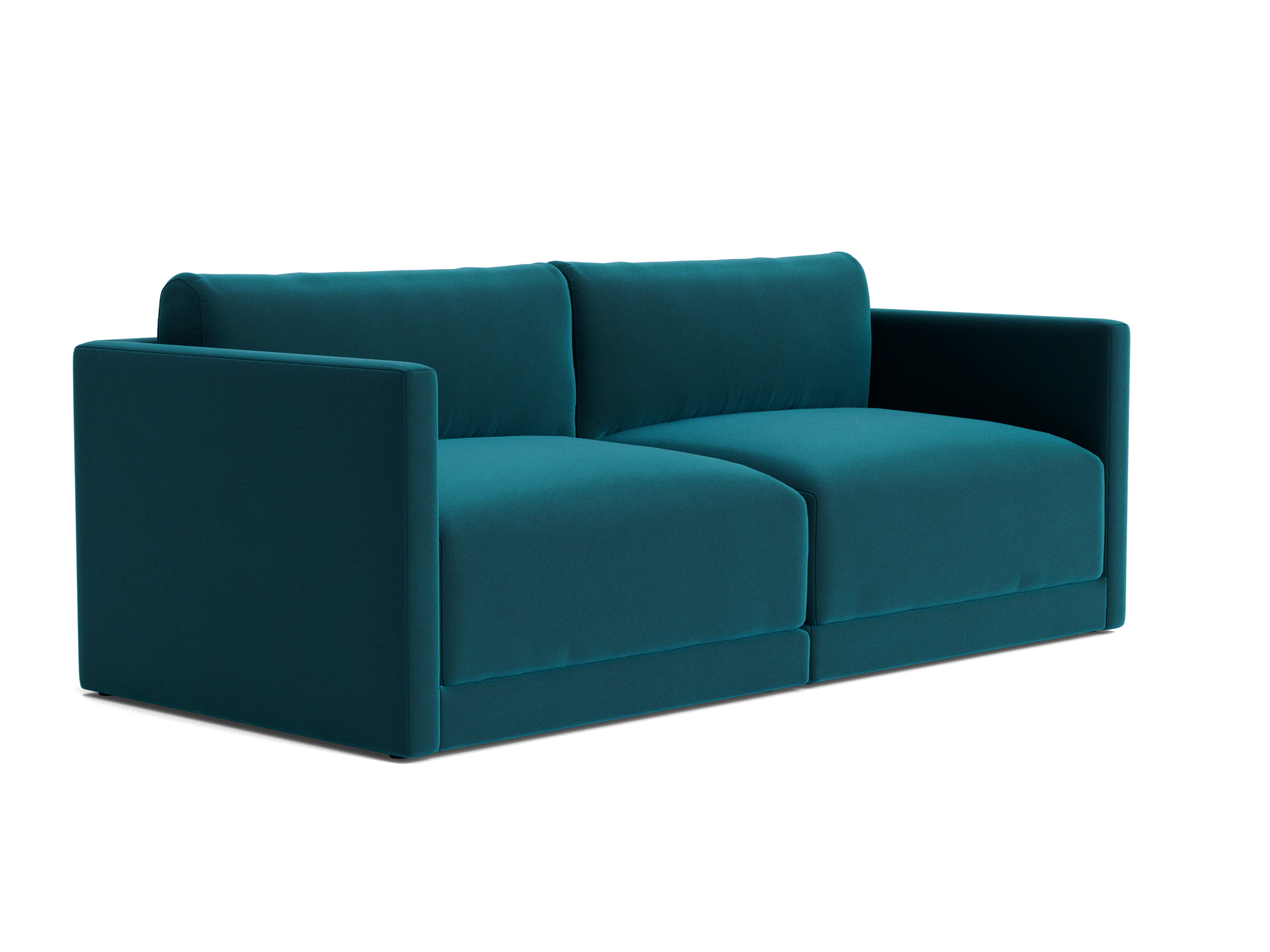 maurice modular loveseat royale peacock