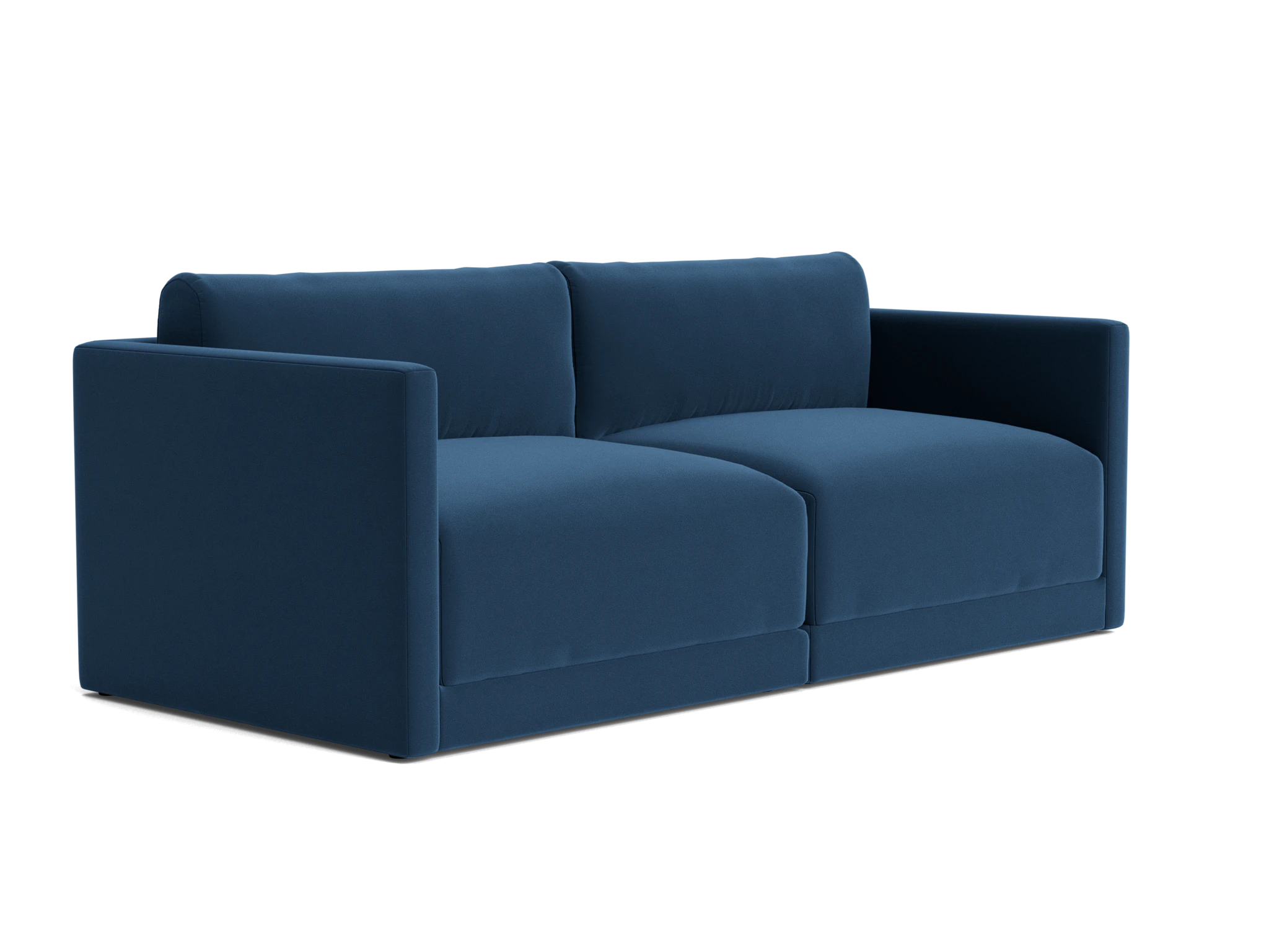 maurice modular loveseat royale cobalt