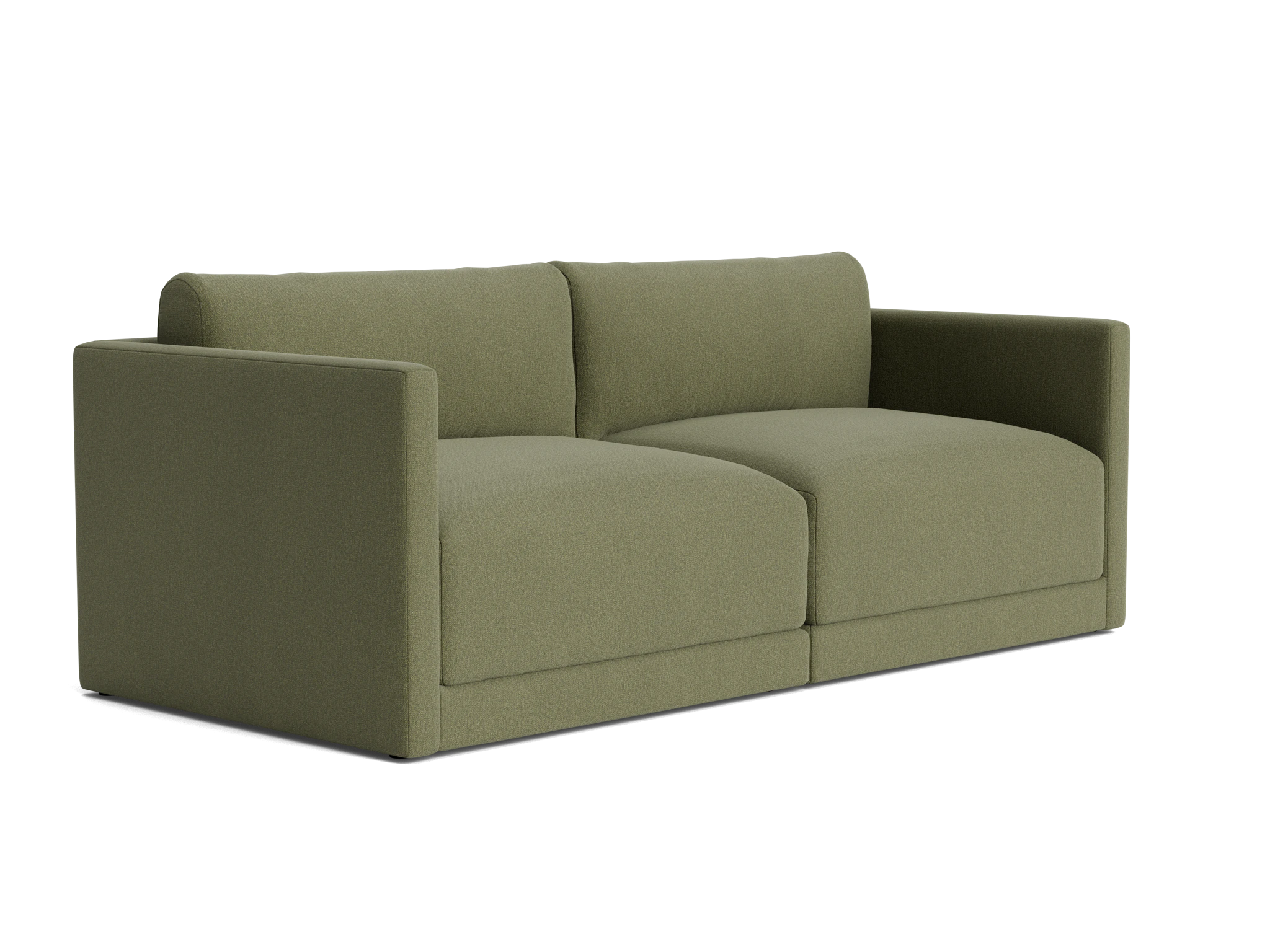maurice modular loveseat faithful olive