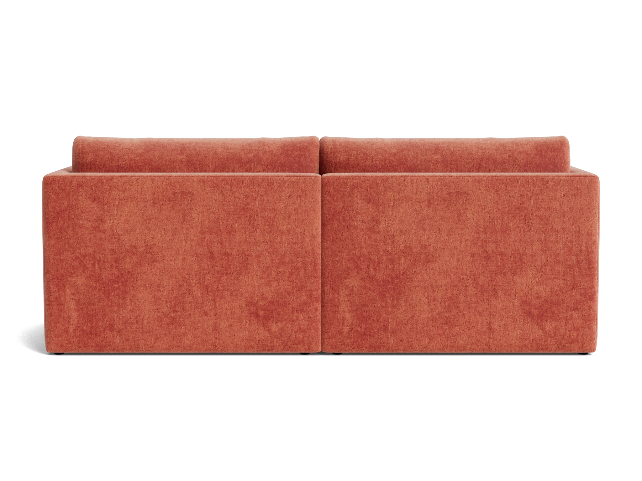 maurice modular loveseat plush terra rose