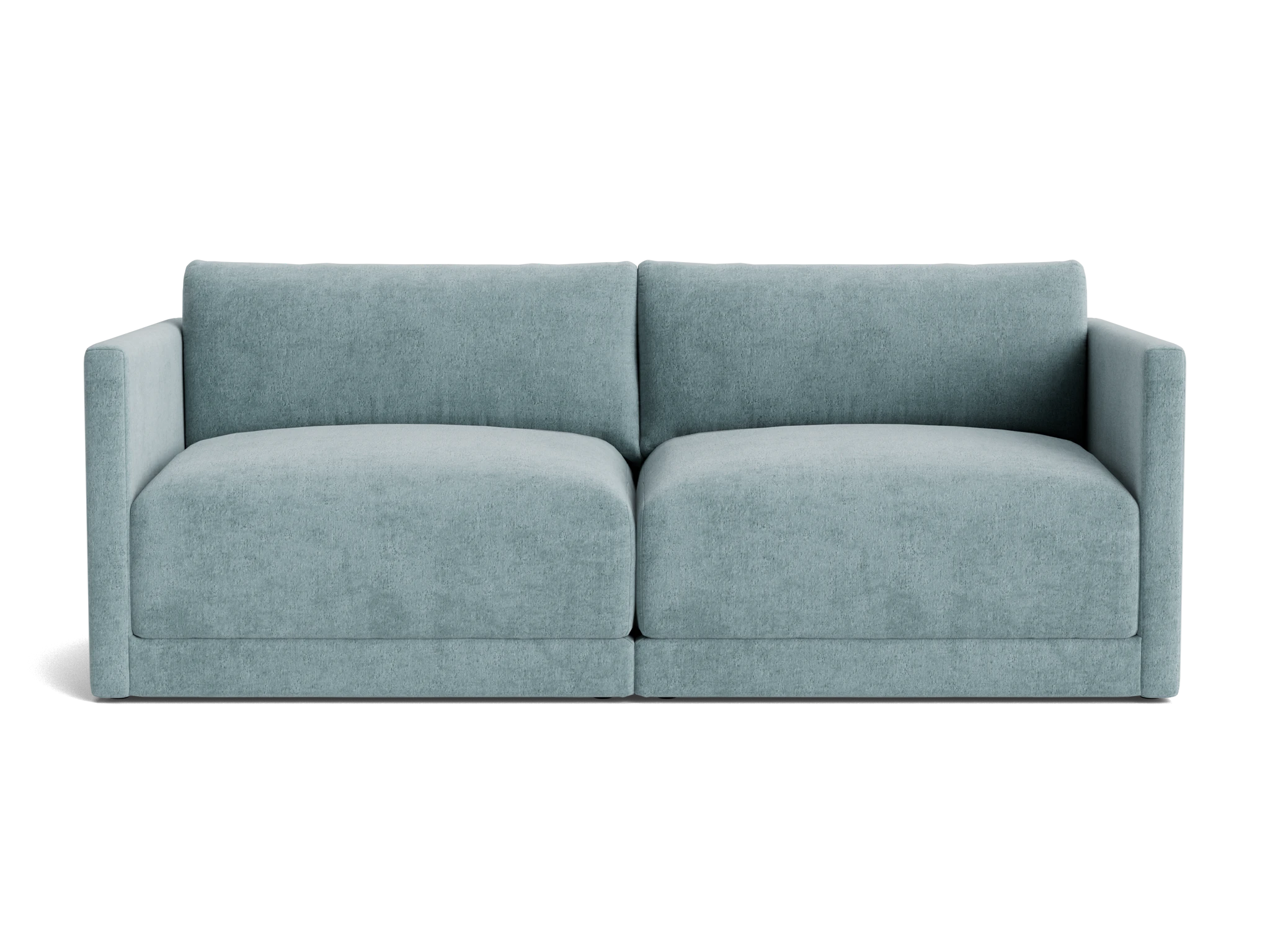 maurice modular loveseat plush mist