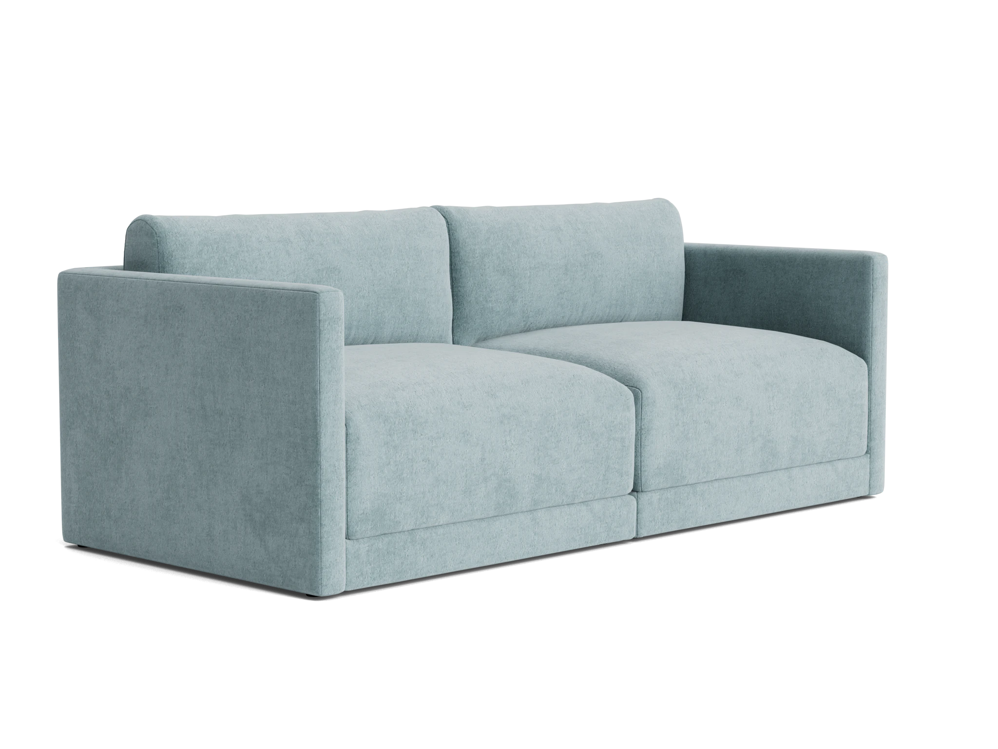 maurice modular loveseat plush mist