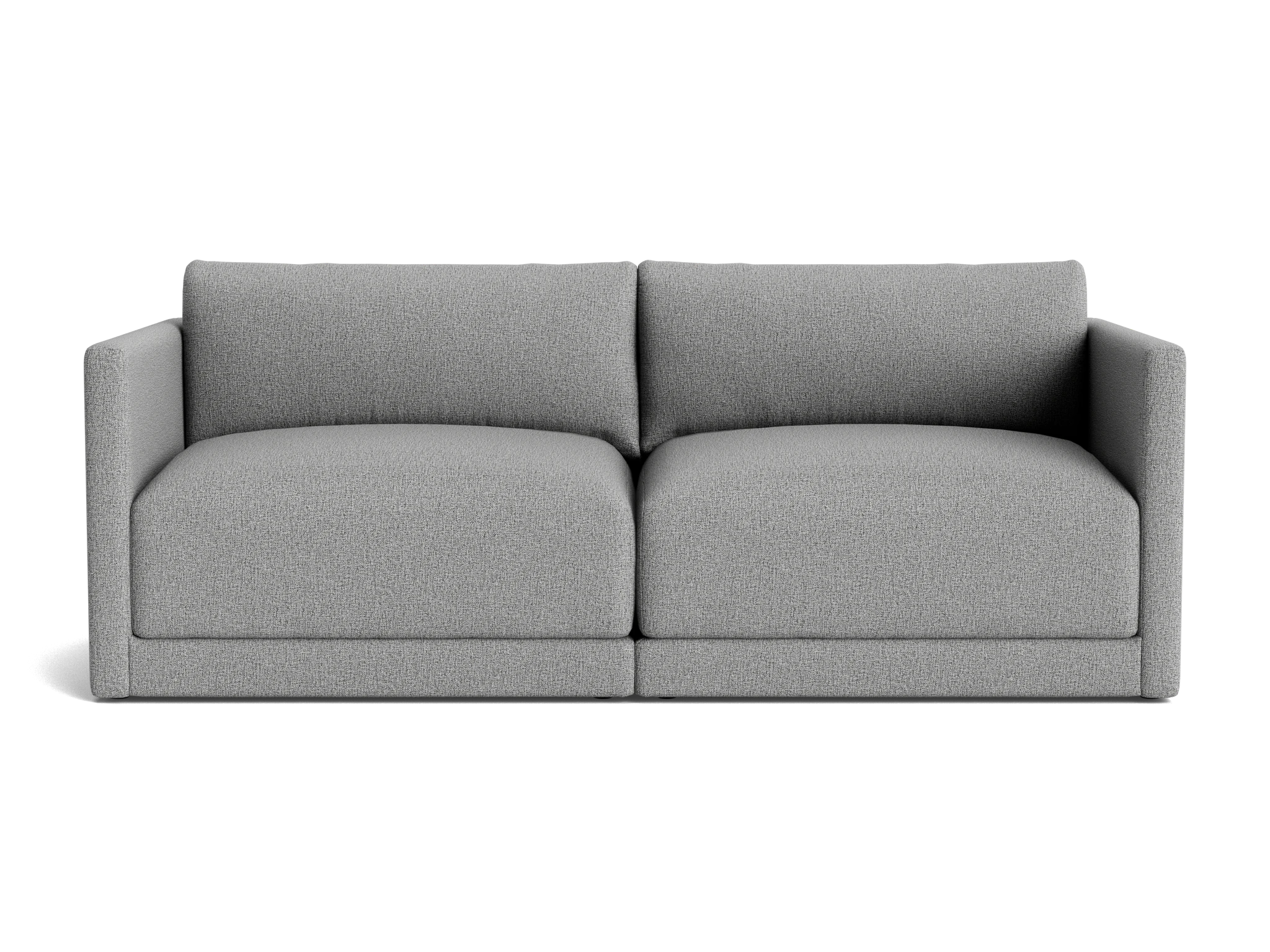 maurice modular loveseat taylor felt gray
