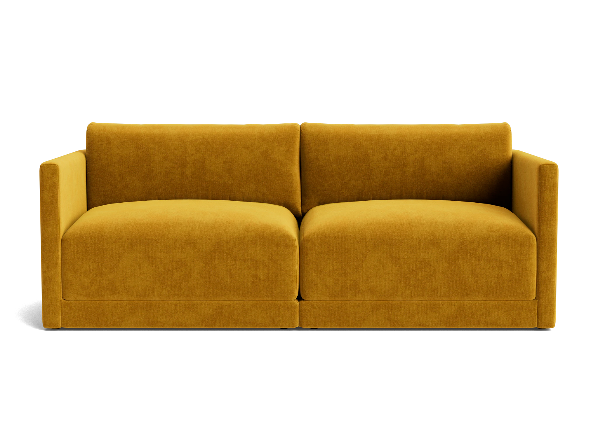 maurice modular loveseat harper amber gold