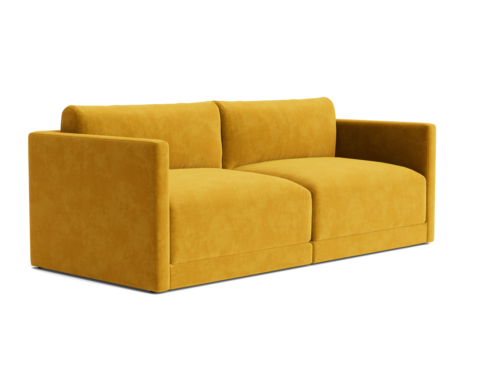 maurice modular loveseat harper amber gold
