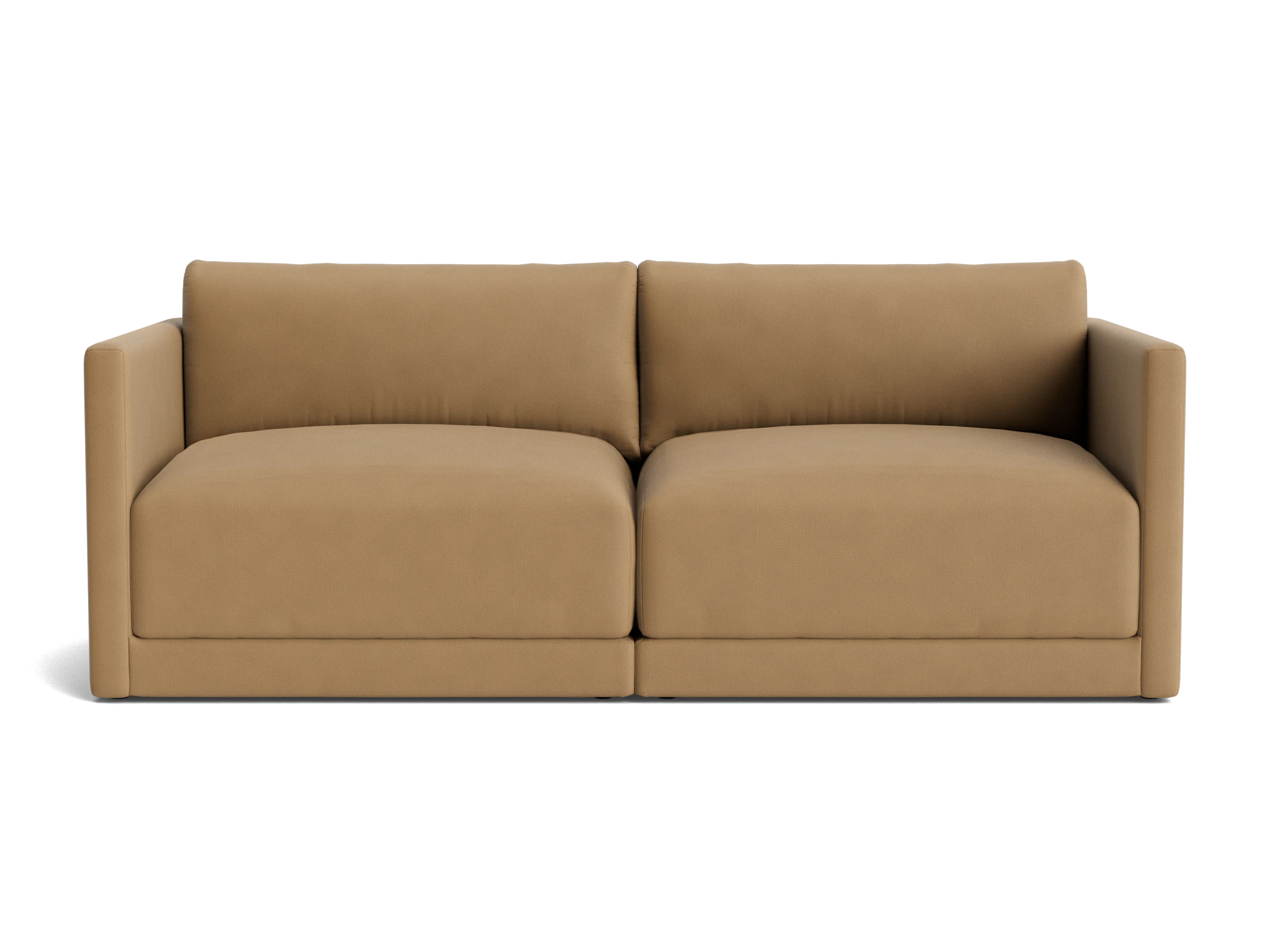 maurice modular loveseat washed california biscuit