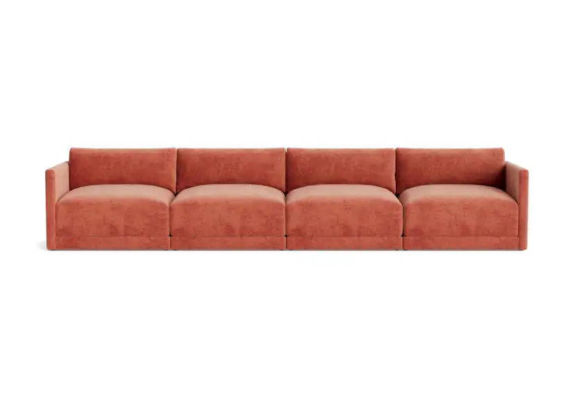 maurice modular grand sofa plush terra rose