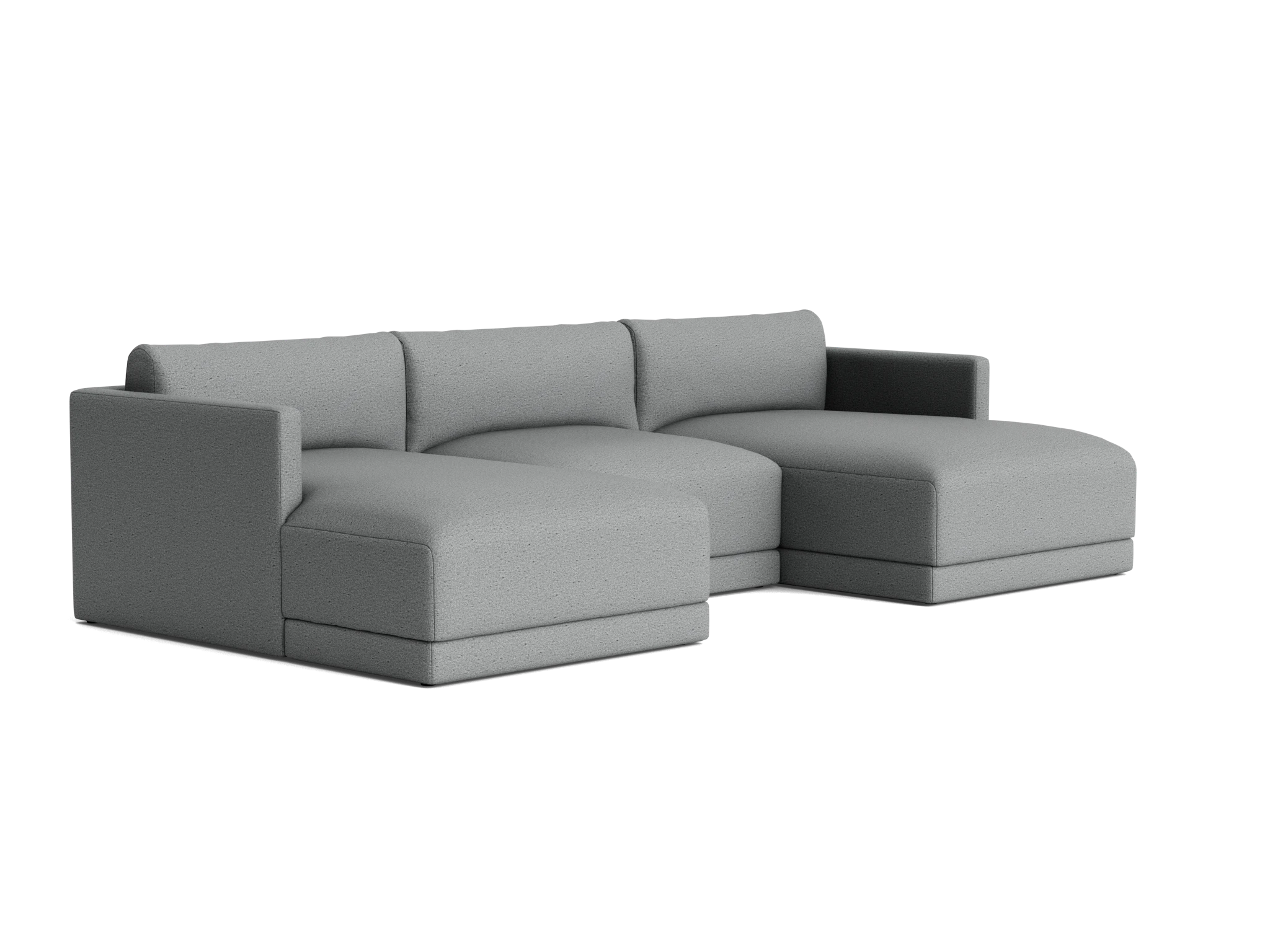 maurice modular chaise sectional essence ash