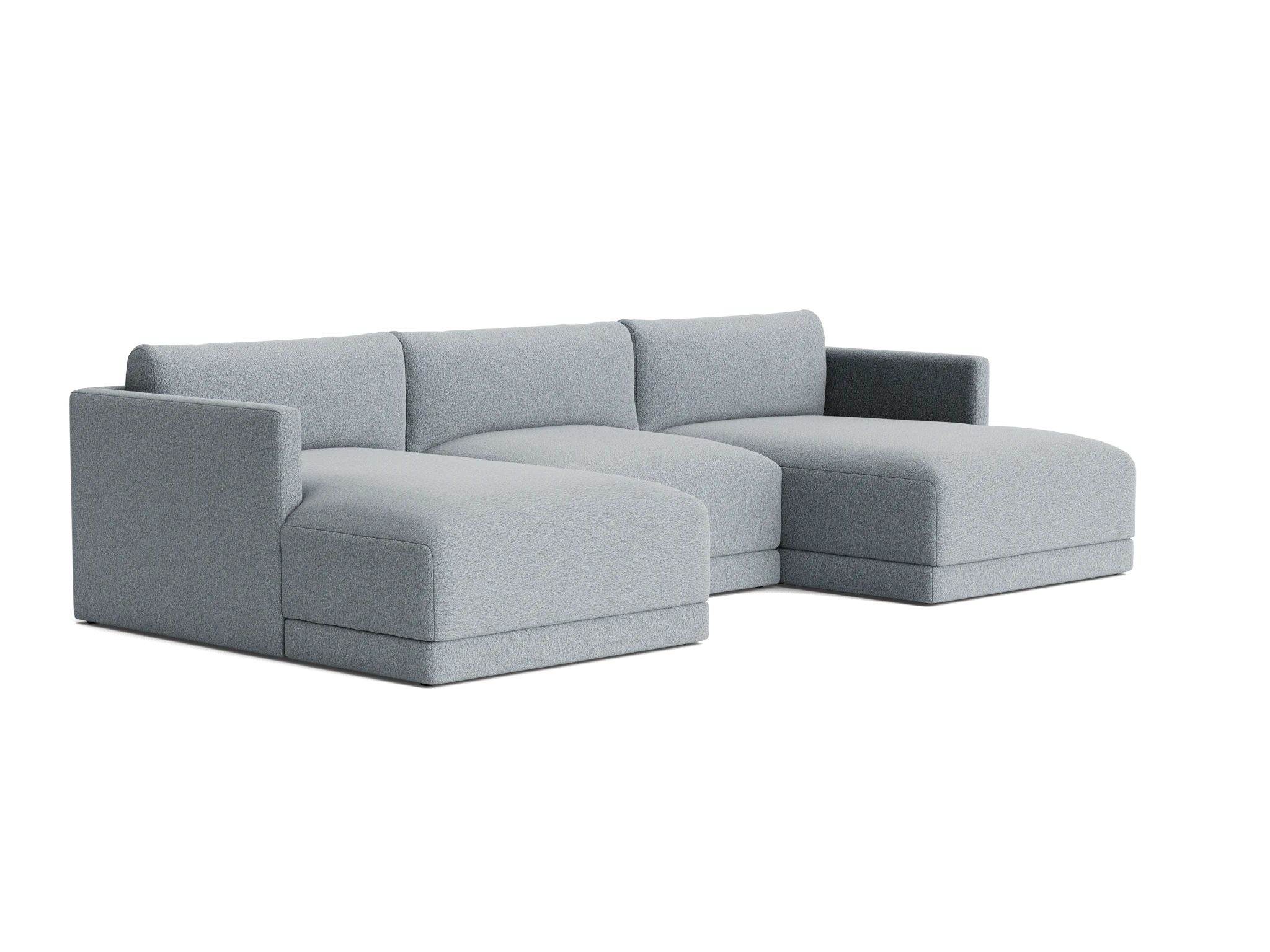 maurice modular chaise sectional synergy pewter
