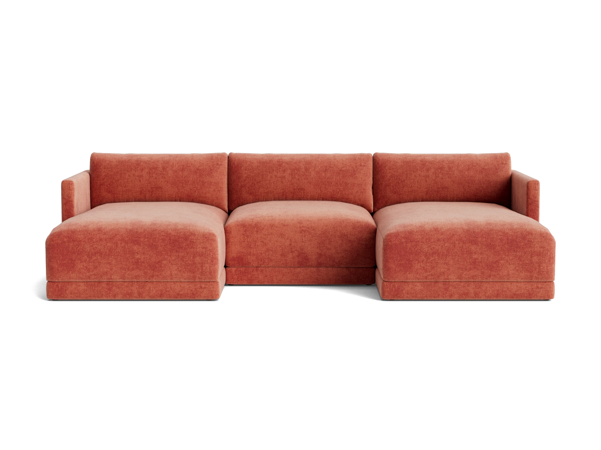 maurice modular chaise sectional plush terra rose