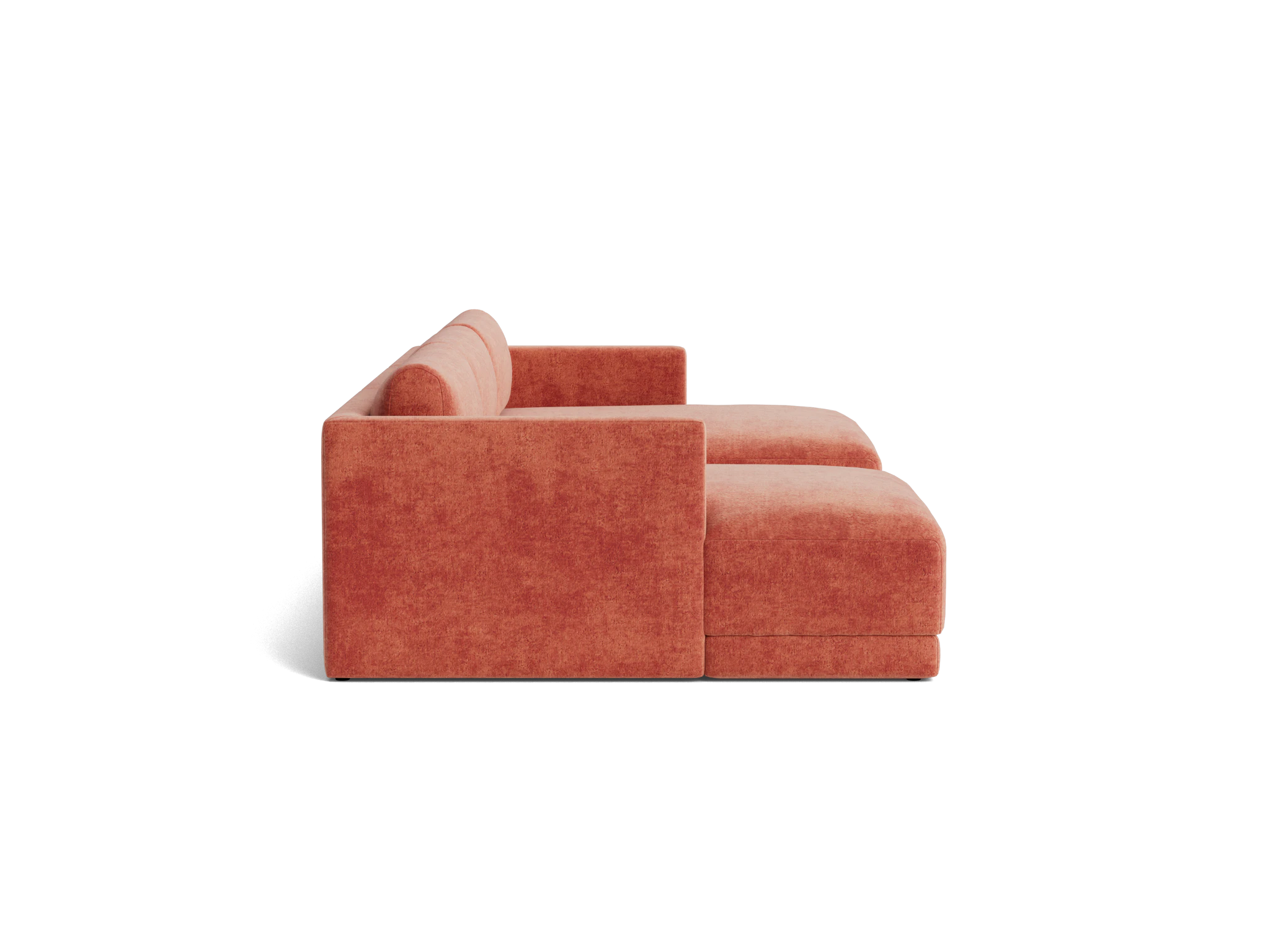 maurice modular chaise sectional plush terra rose