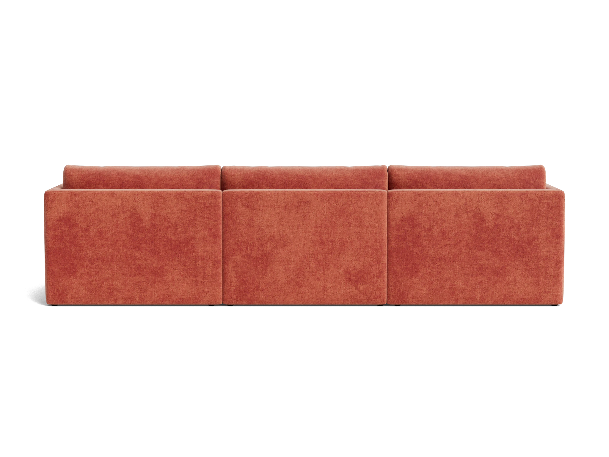 maurice modular chaise sectional plush terra rose