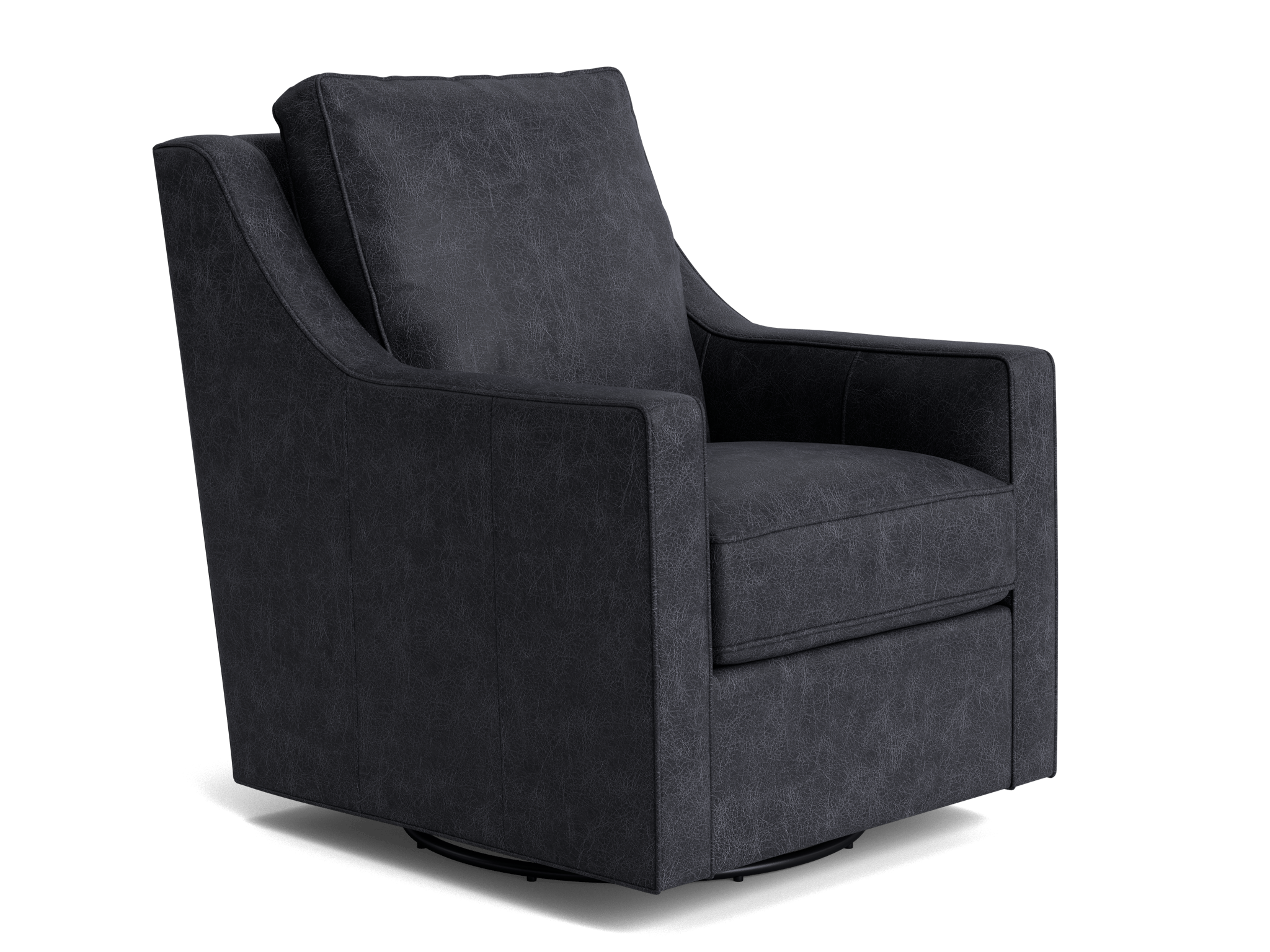 cooper leather swivel glider chair caprieze denim