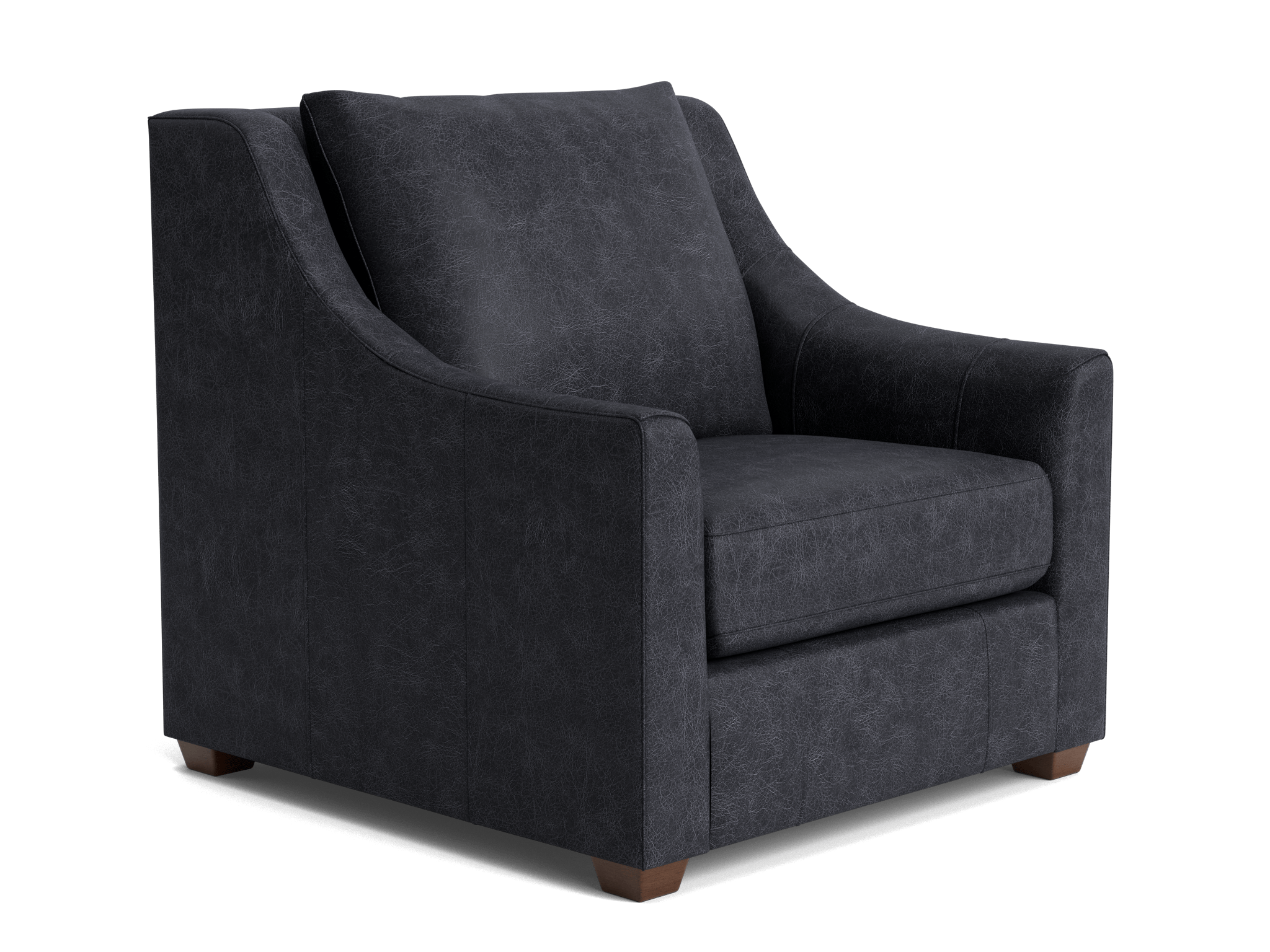 peyton leather chair caprieze denim