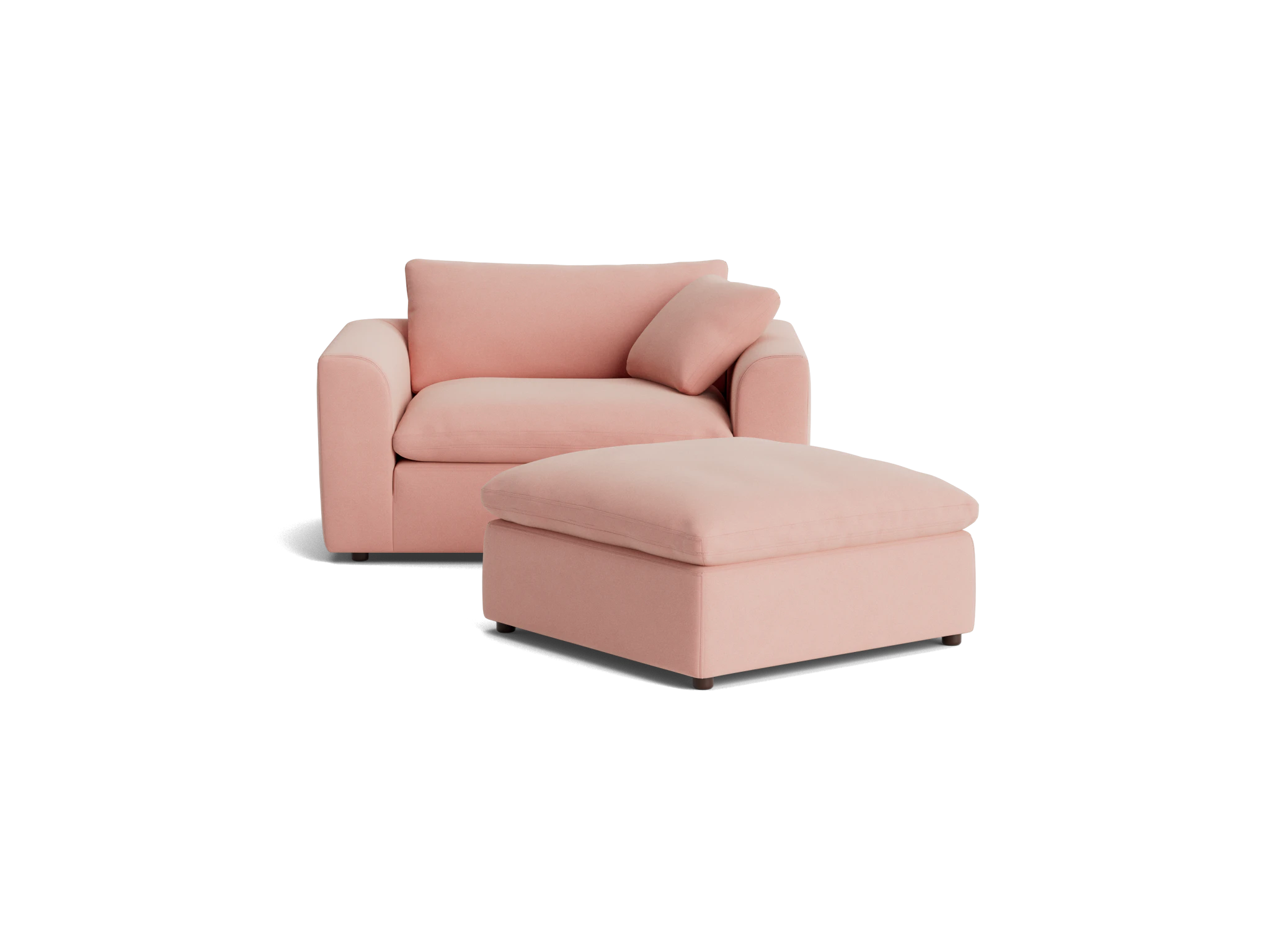 bryant chair and half ottoman royale blush