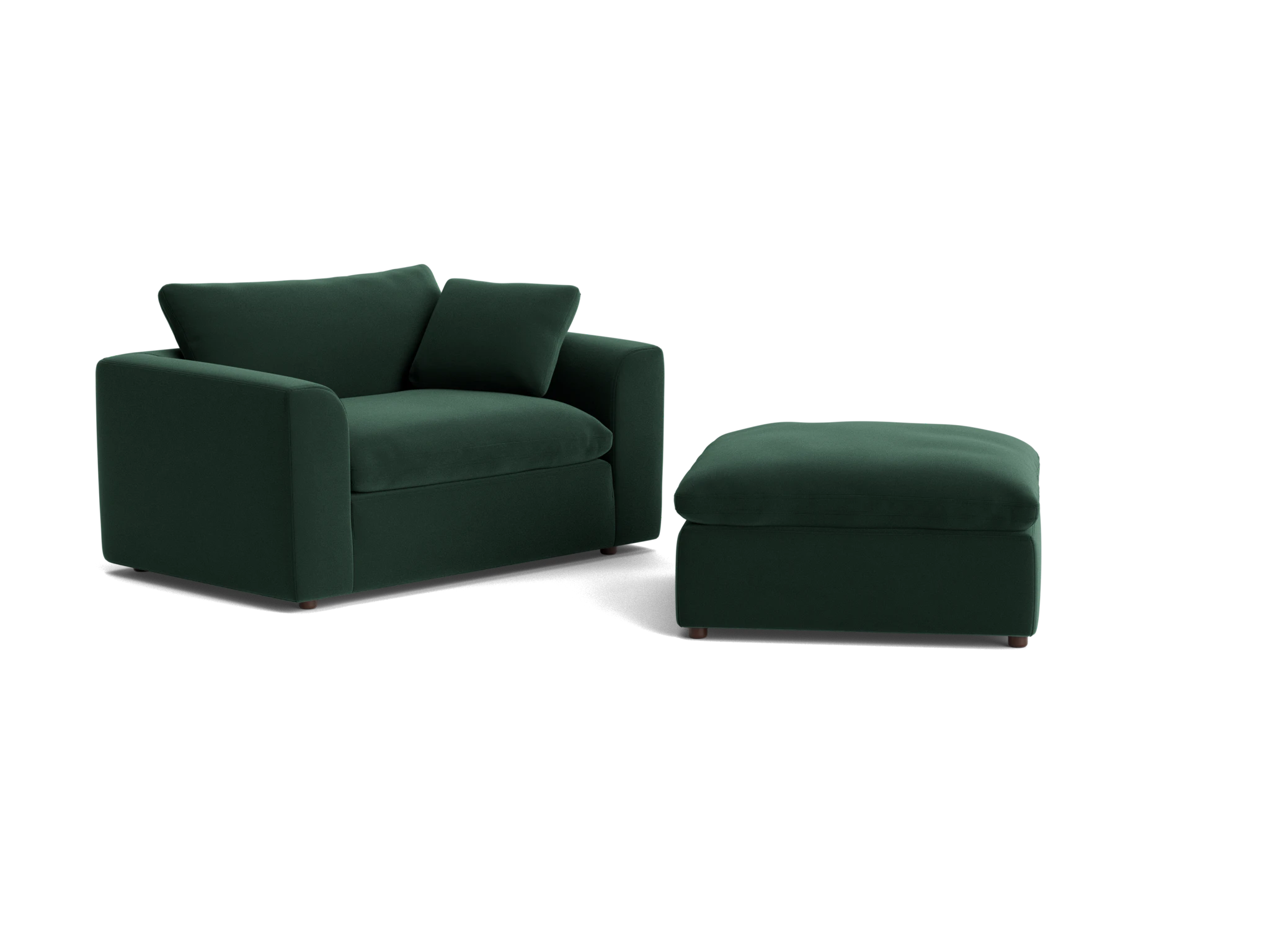 bryant chair and half ottoman royale evergreen