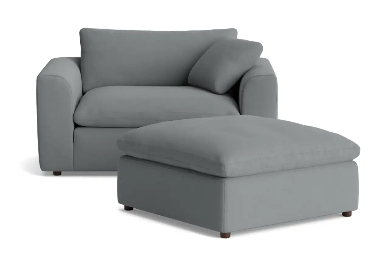 bryant chair and half ottoman royale ash