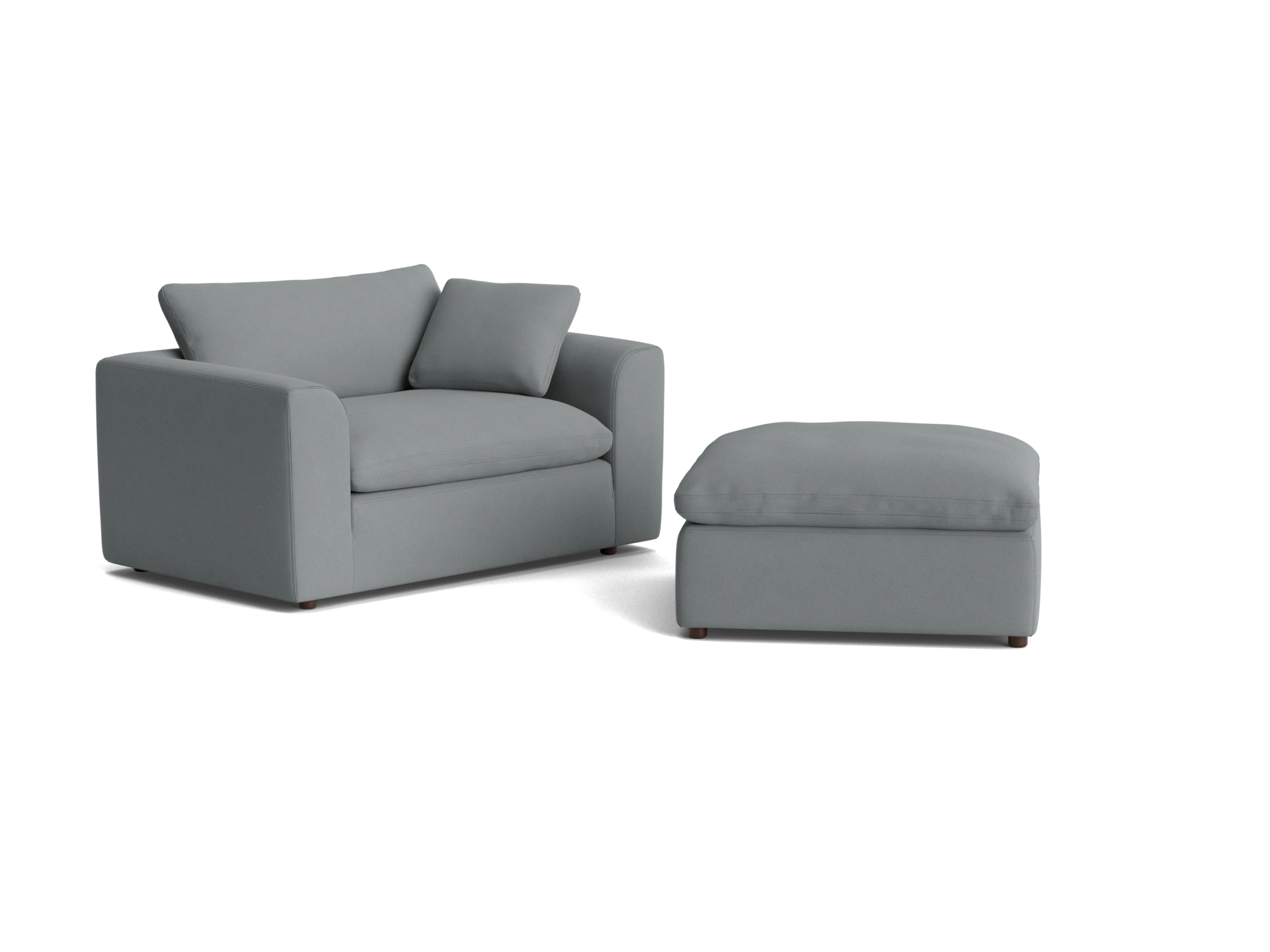 bryant chair and half ottoman royale ash