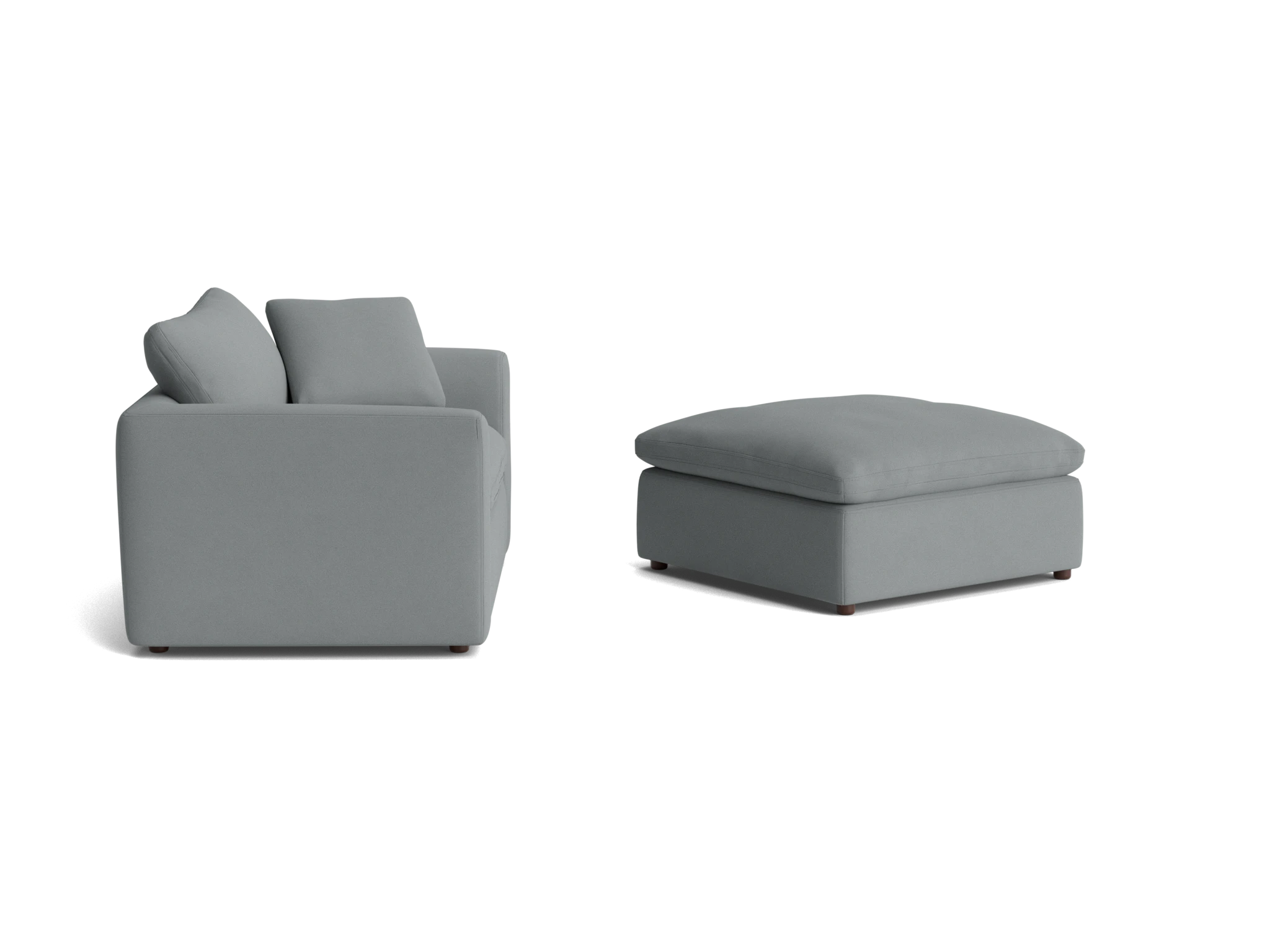 bryant chair and half ottoman royale ash