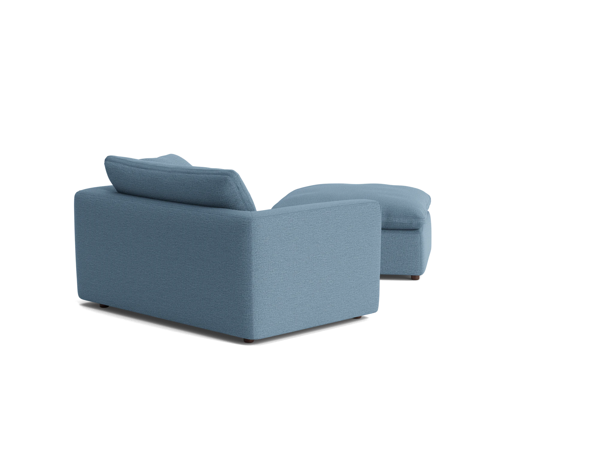 bryant chair and half ottoman milo french blue