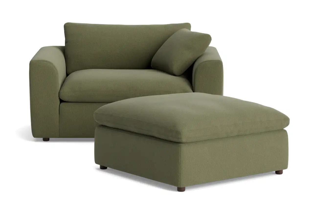 bryant chair and half ottoman faithful olive