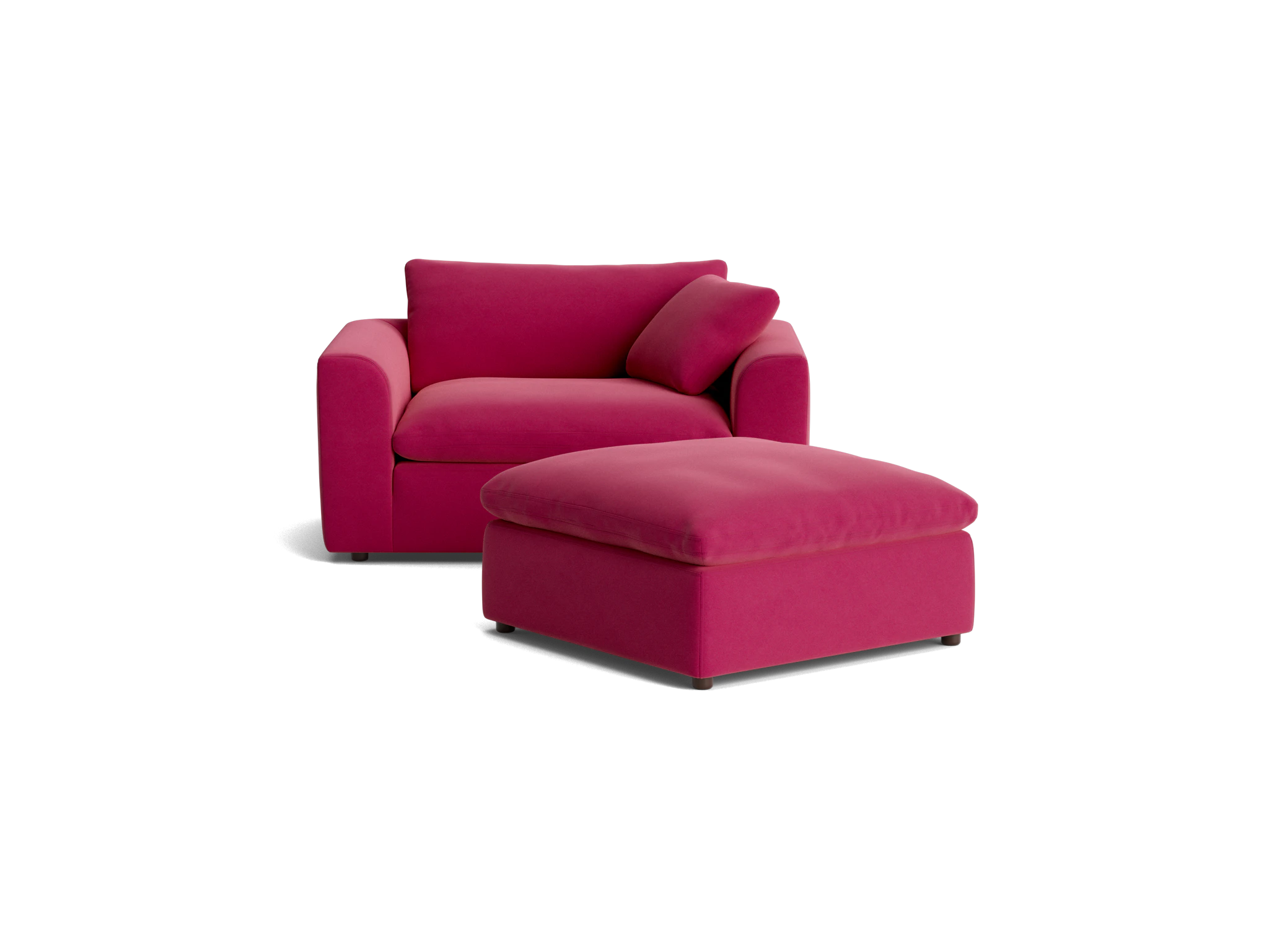 bryant chair and half ottoman royale berry