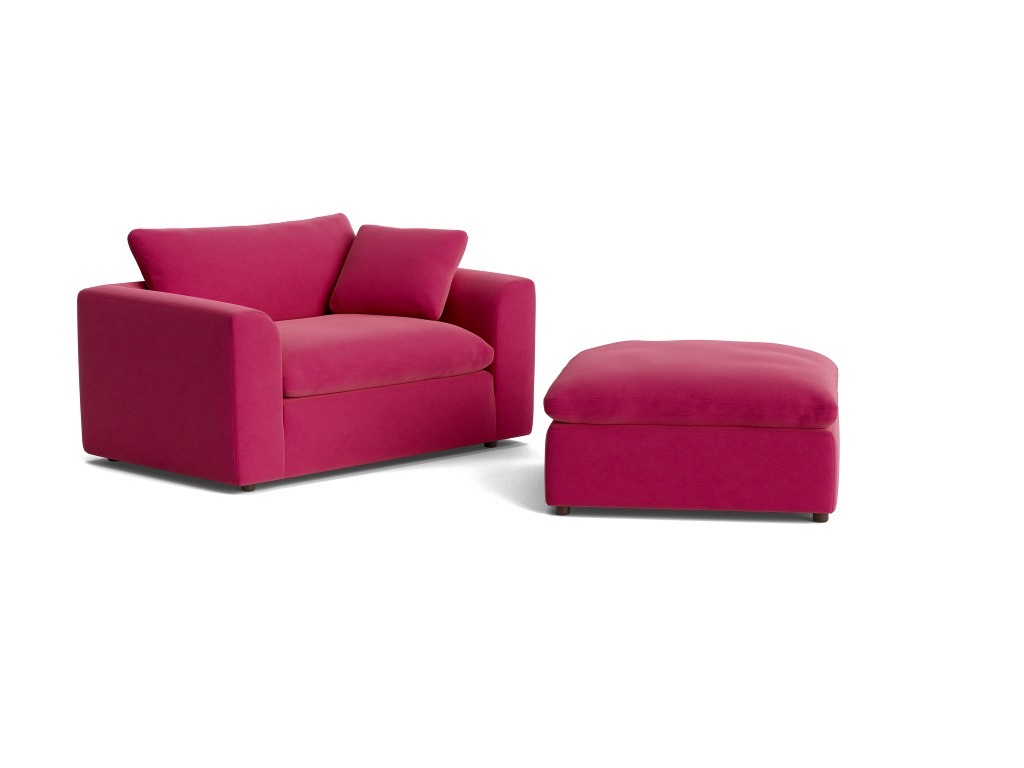bryant chair and half ottoman royale berry