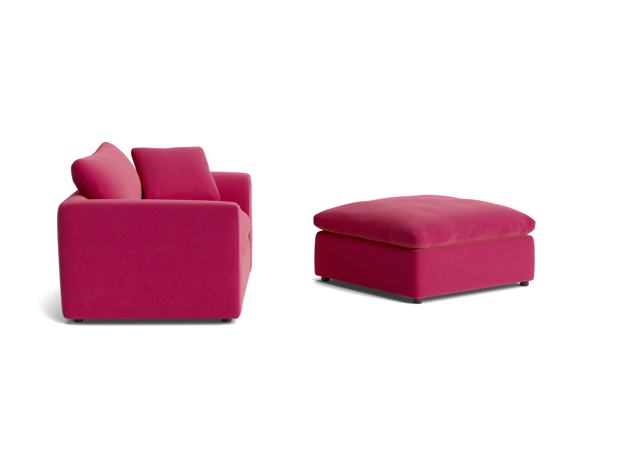 bryant chair and half ottoman royale berry