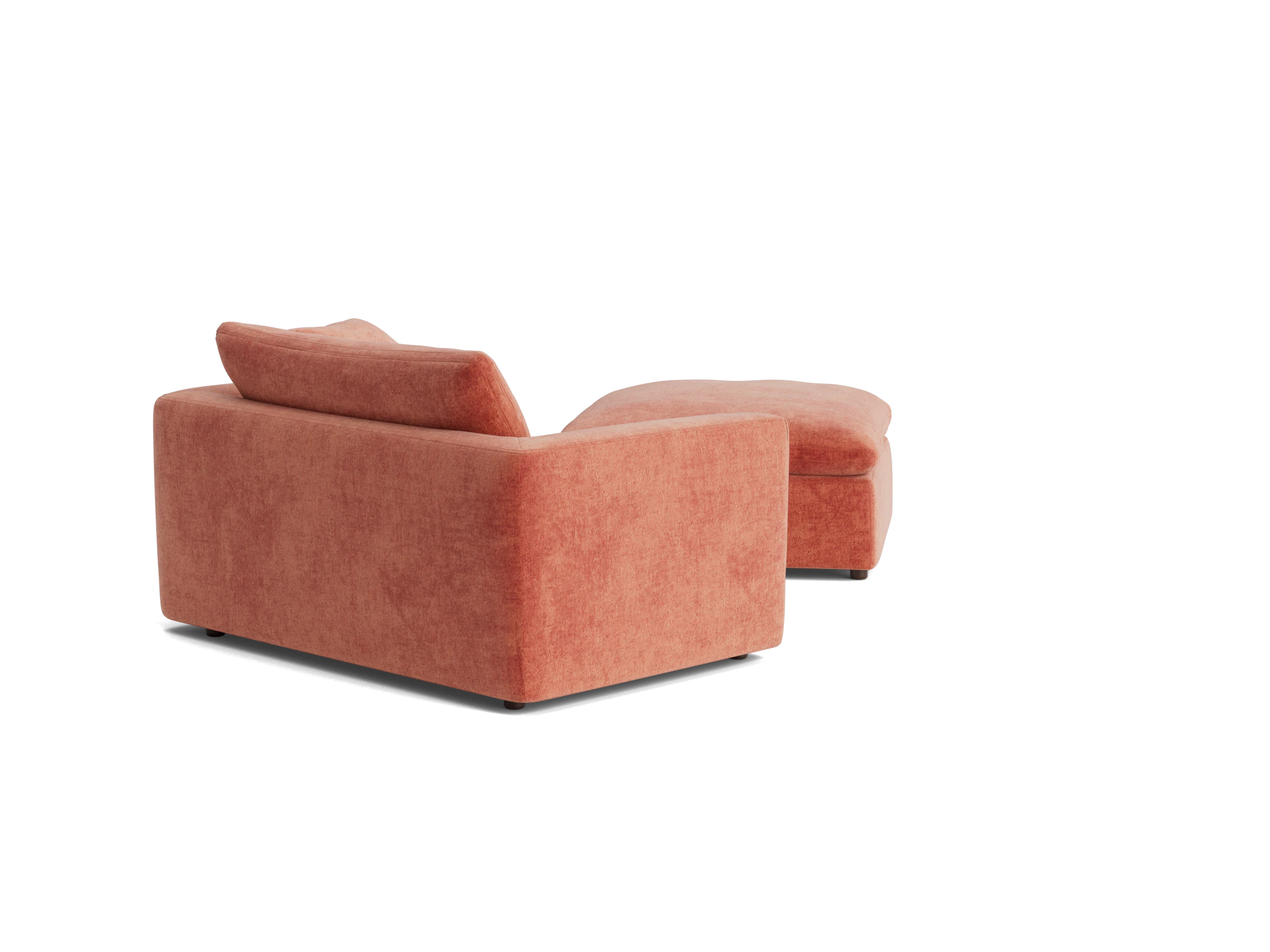 bryant chair and half ottoman plush terra rose