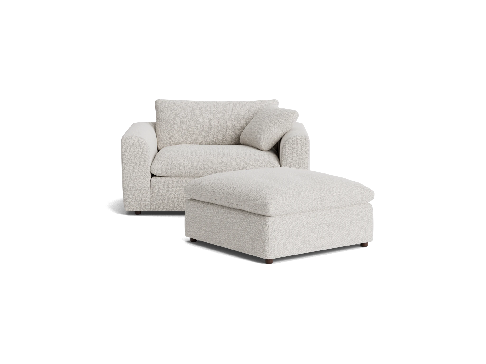 bryant chair and half ottoman bloke cotton