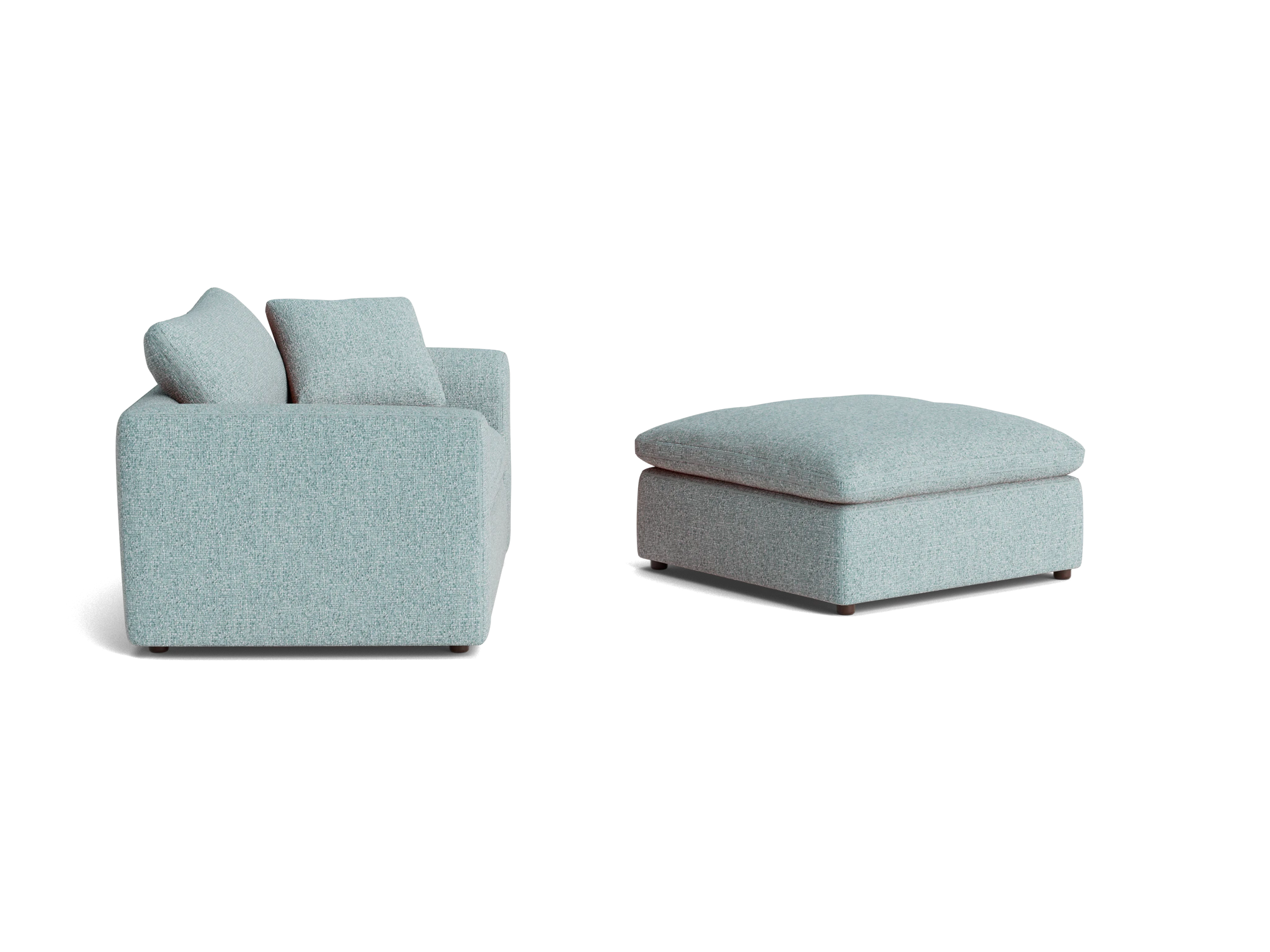 bryant chair and half ottoman bungalow slate