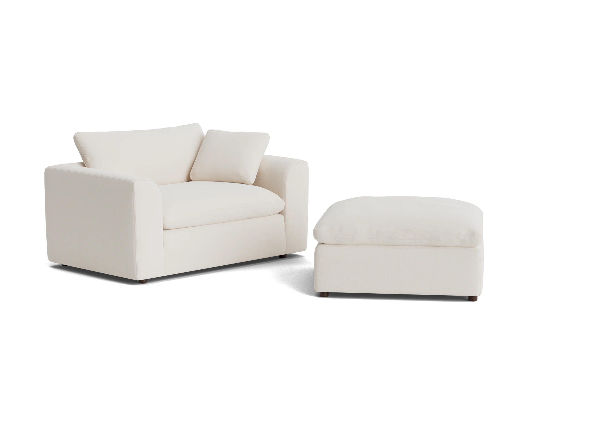 bryant chair and half ottoman caspiar ivory