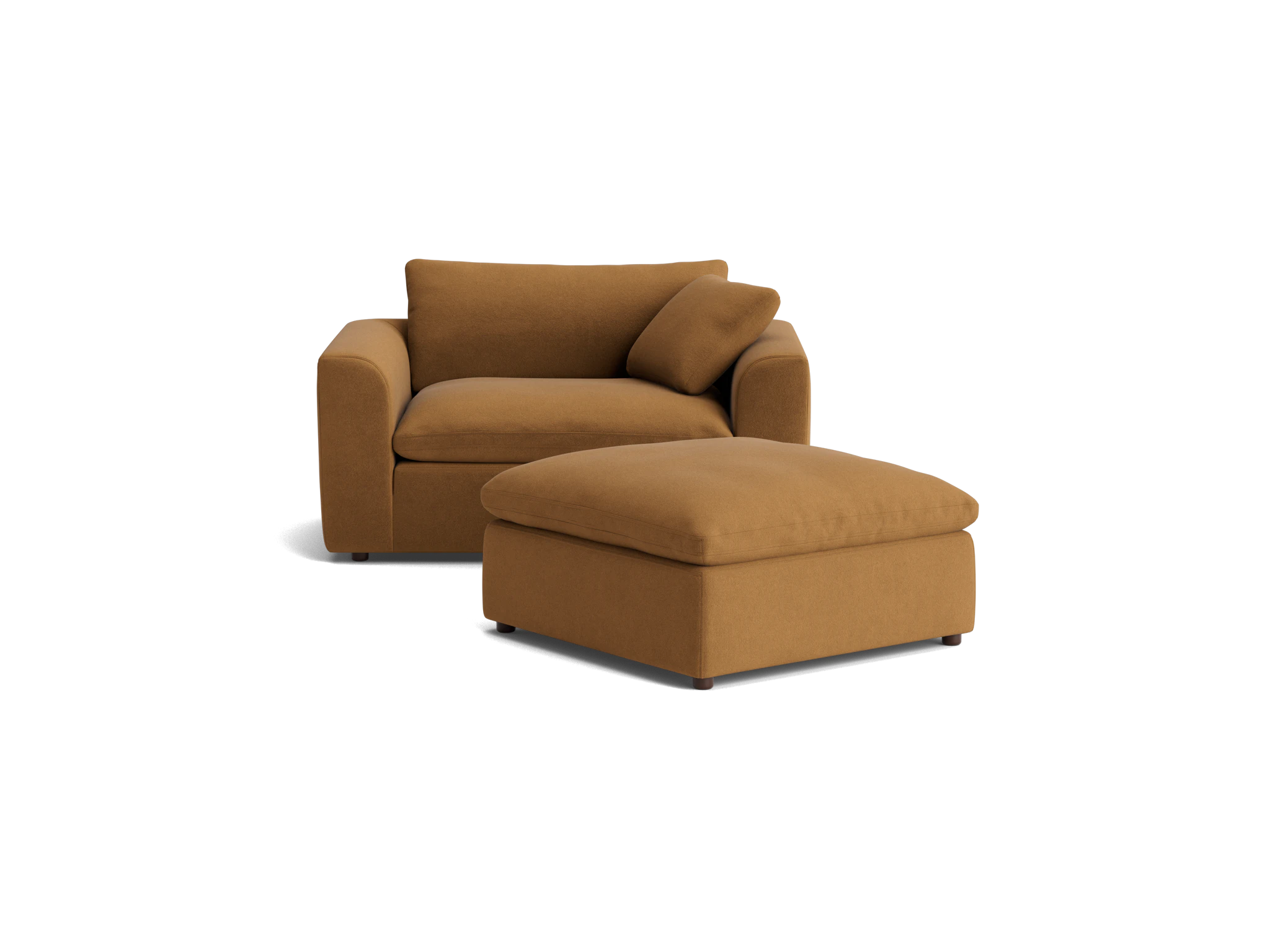 bryant chair and half ottoman banks nutmeg