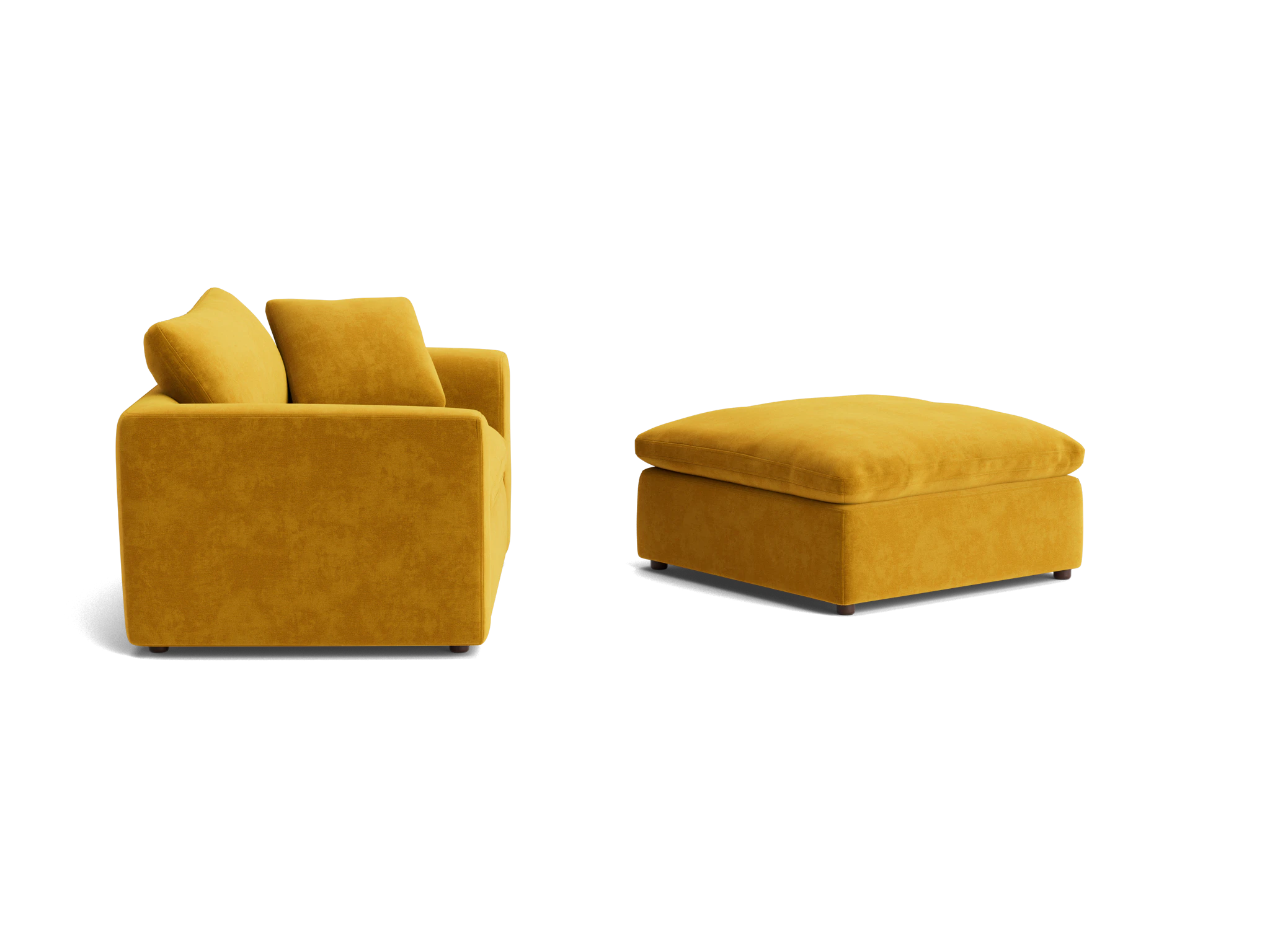 bryant chair and half ottoman harper amber gold