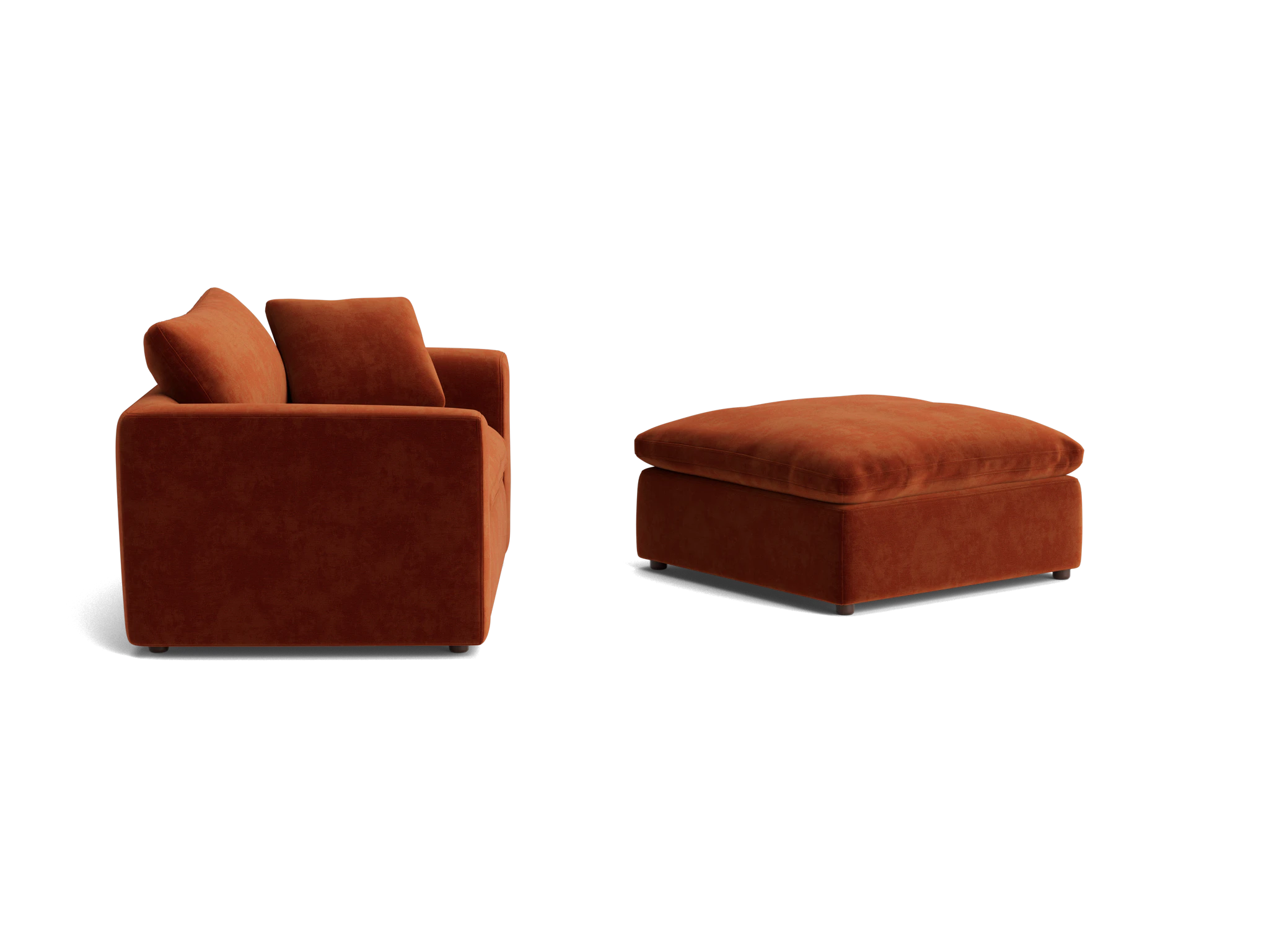 bryant chair and half ottoman harper cinnamon