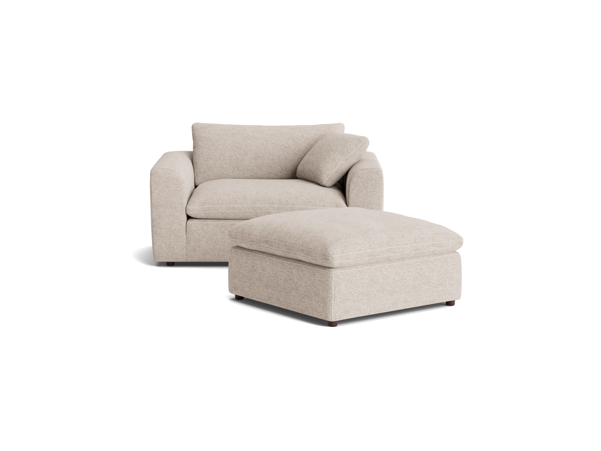 bryant chair and half ottoman borough cotton