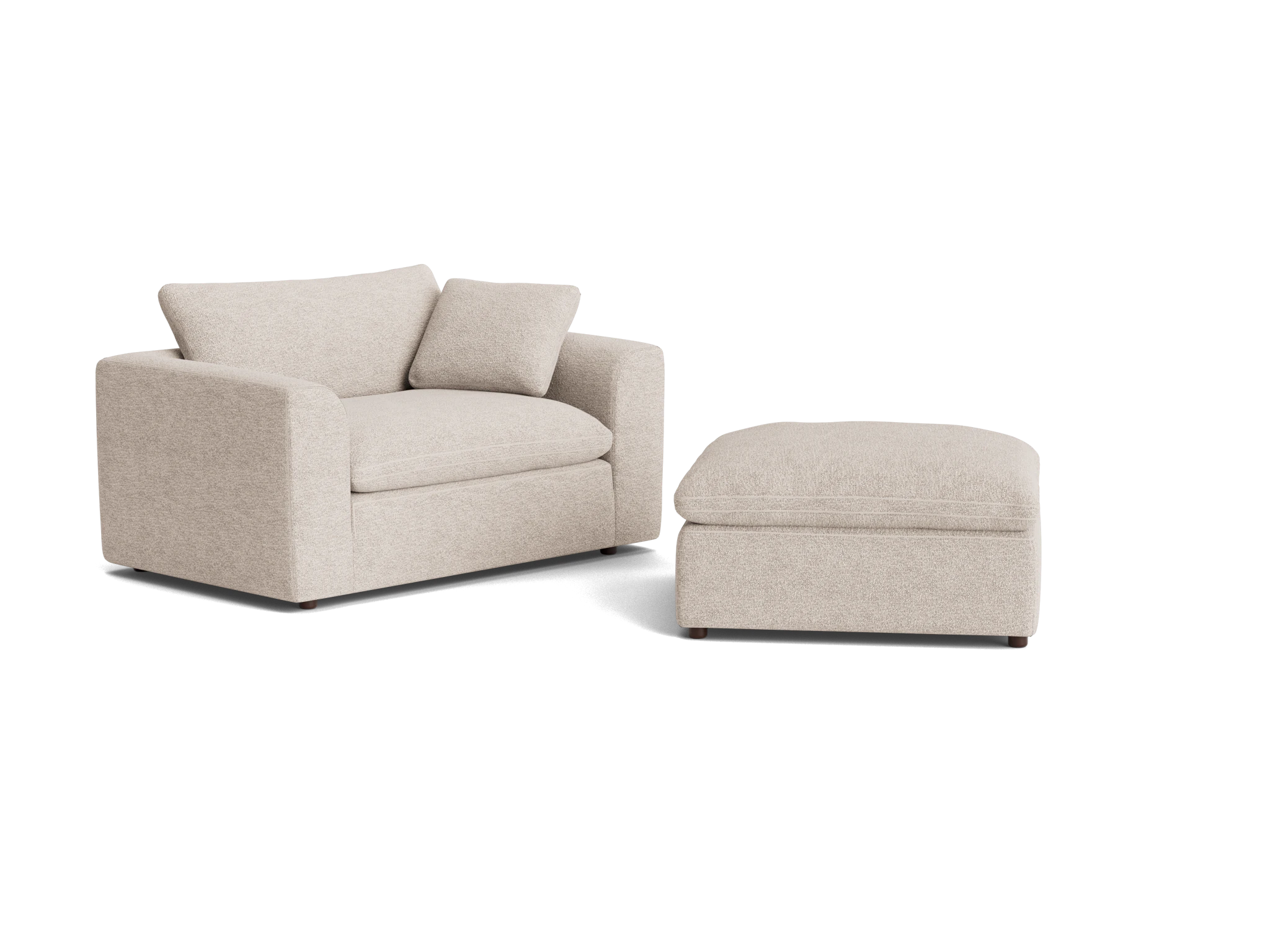 bryant chair and half ottoman borough cotton
