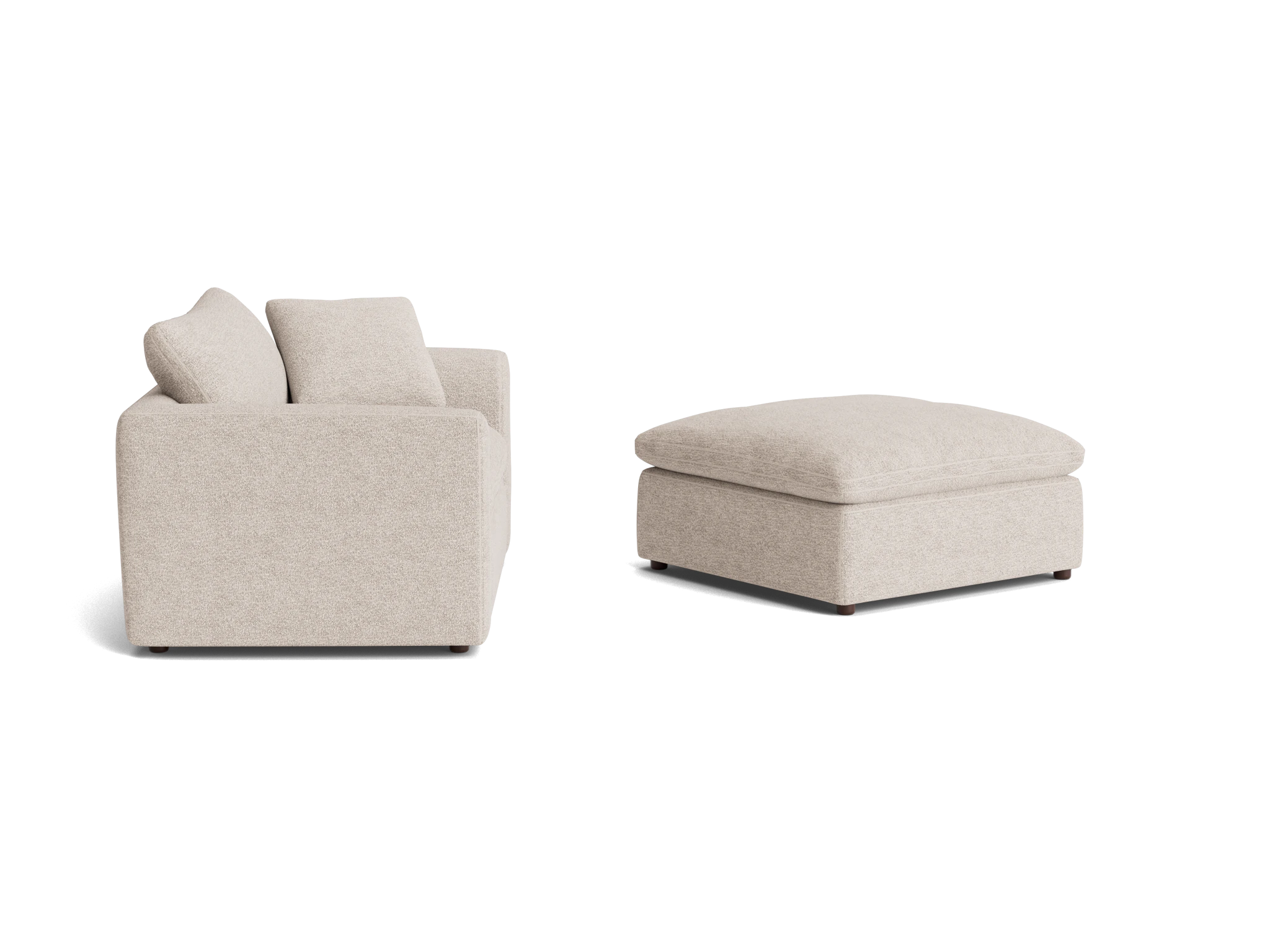 bryant chair and half ottoman borough cotton