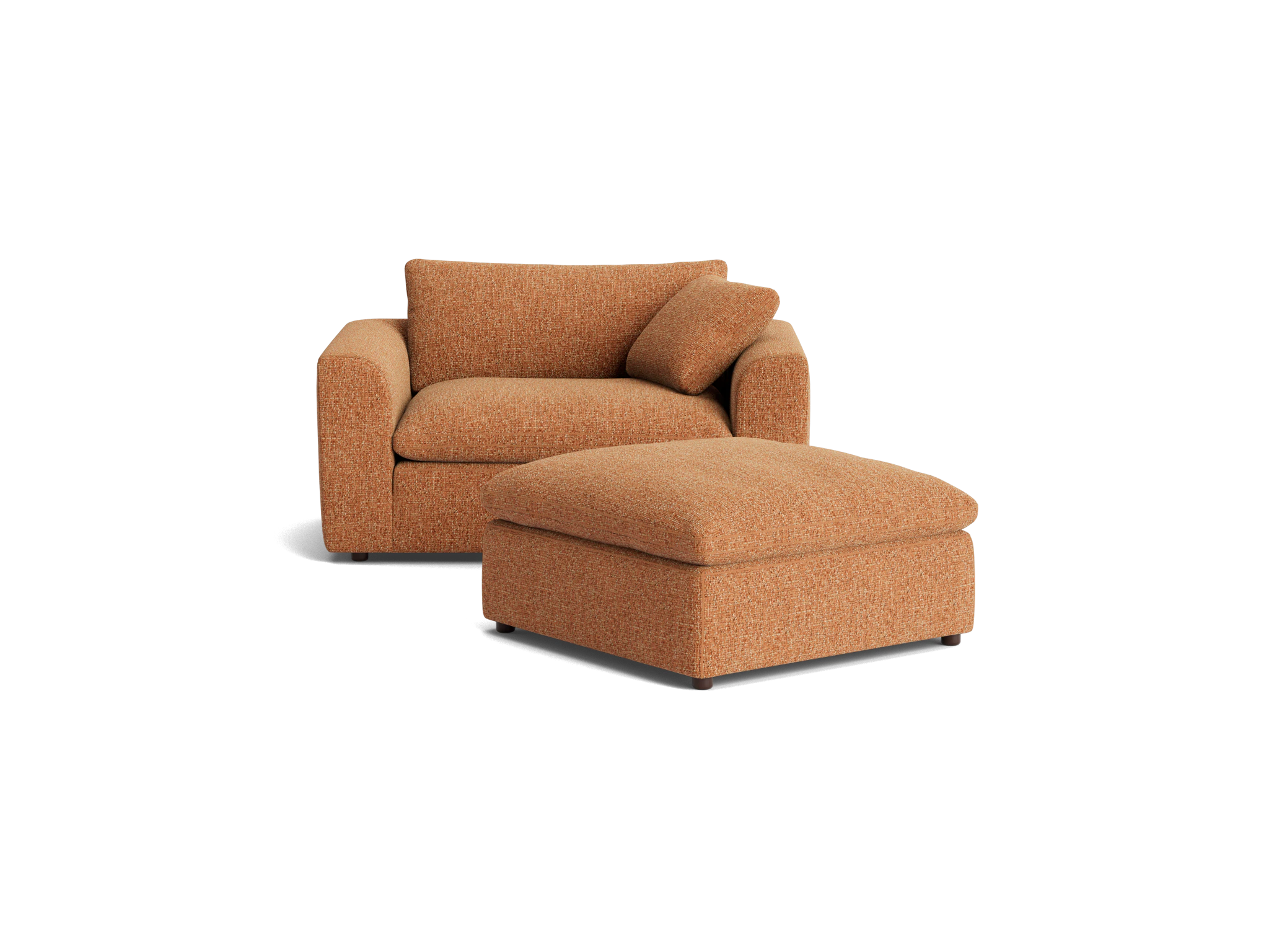 bryant chair and half ottoman bungalow pantone glazed ginger