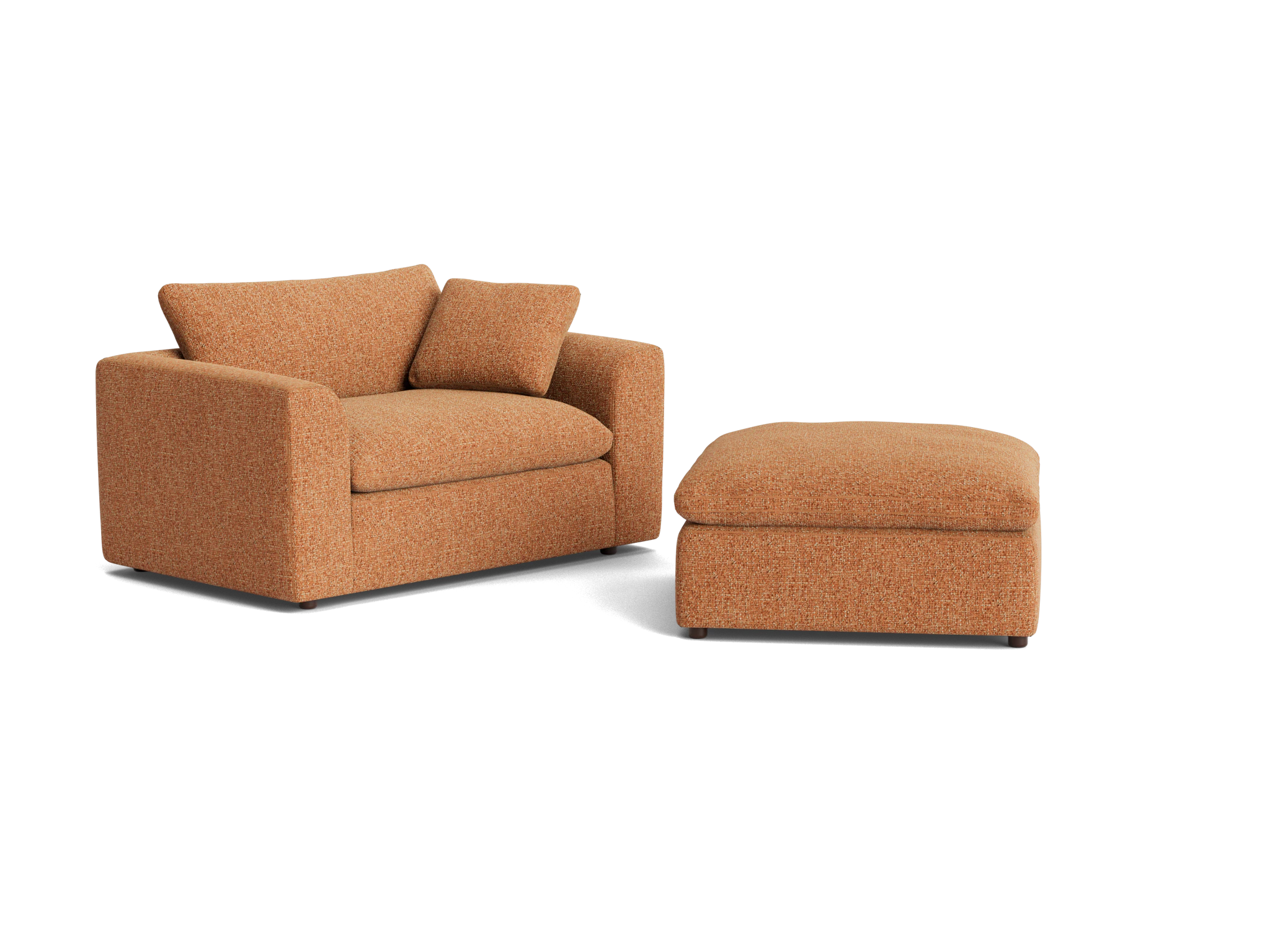 bryant chair and half ottoman bungalow pantone glazed ginger