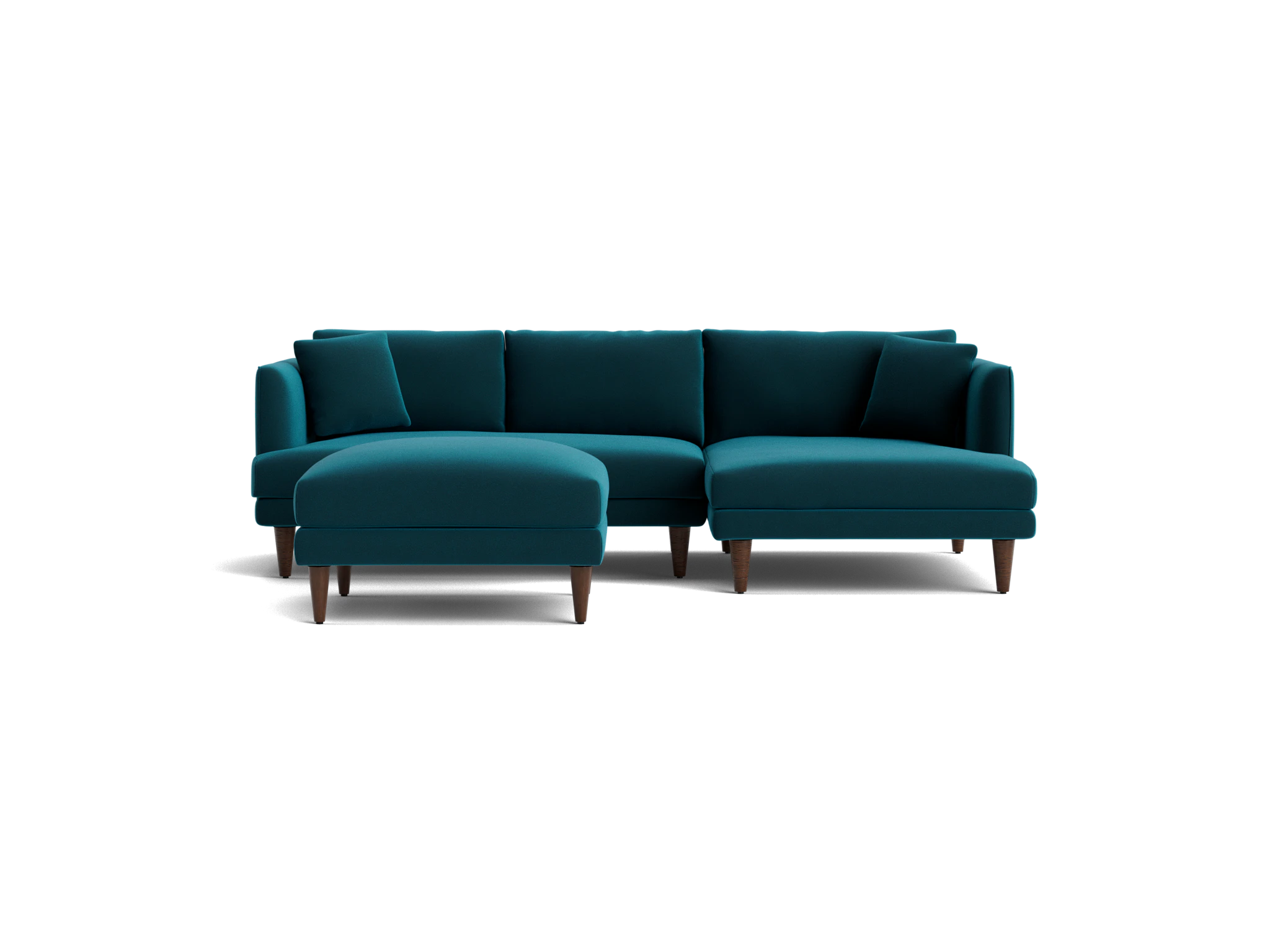 lewis sectional ottoman royale peacock